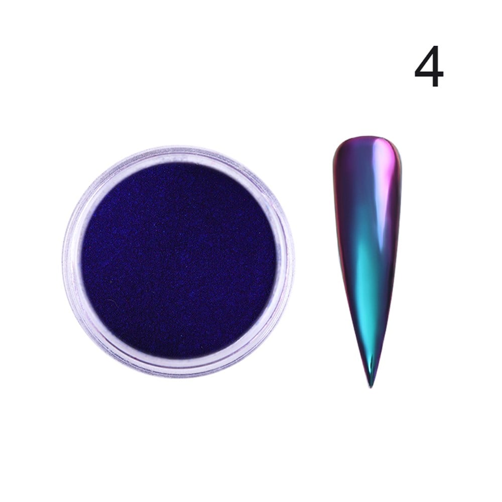 Born Pretty Chameleon Acrylic Crome Mirror Nail Powder (Bukalemun Krom tozu) 04