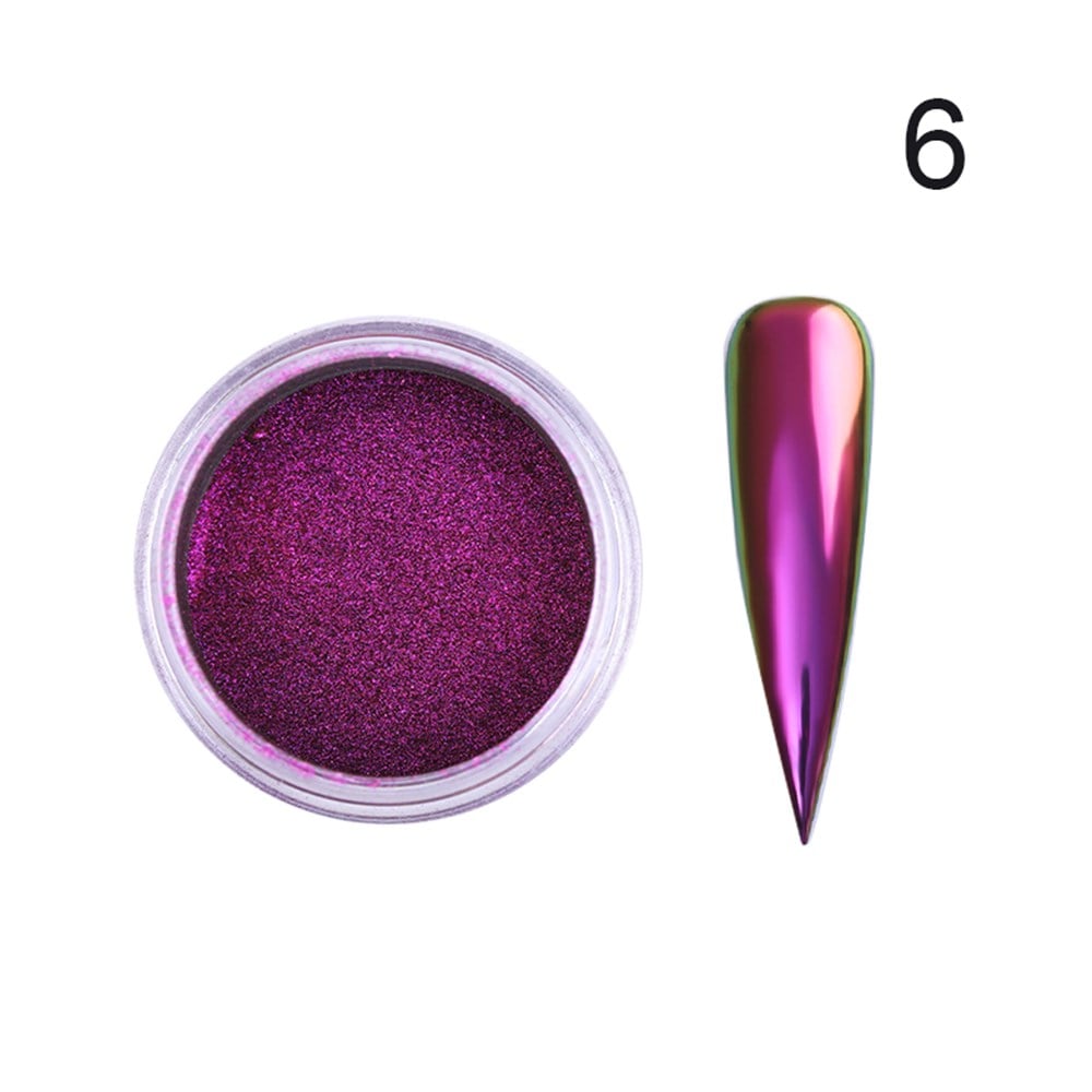 Born Pretty Chameleon Acrylic Crome Mirror Nail Powder (Bukalemun Krom tozu) 06