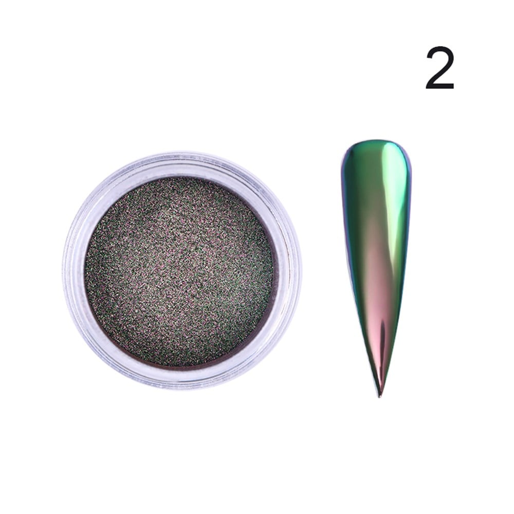 Born Pretty Chameleon Acrylic Crome Mirror Nail Powder (Bukalemun Krom tozu) 02
