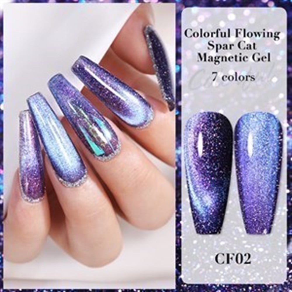 BORN PRETTY COLORFUL FLOWING SPAR CAT MAGNETIC GEL (KEDİ GÖZÜ MANYETİK ) KALICI OJE CF01