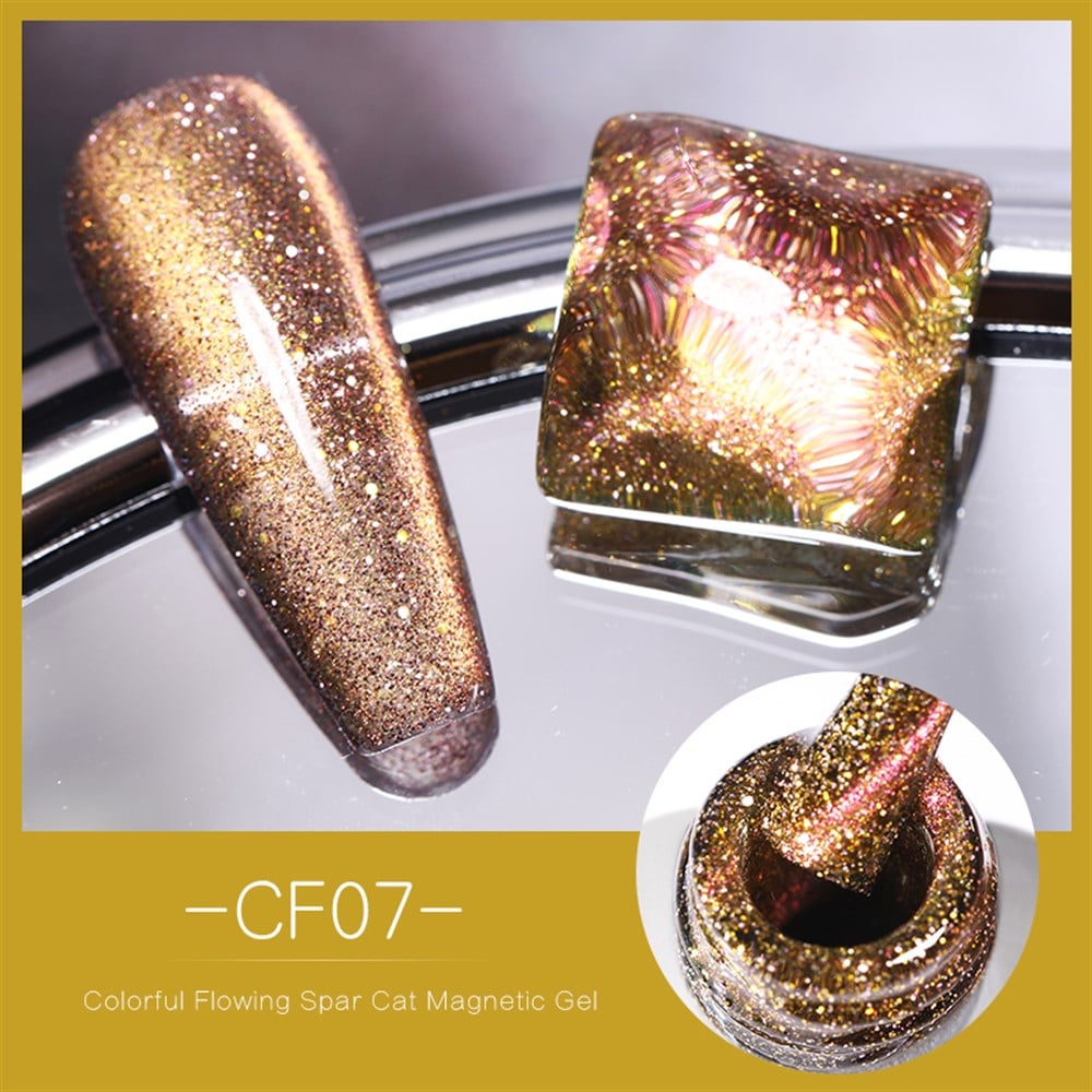BORN PRETTY COLORFUL FLOWING SPAR CAT MAGNETIC GEL (KEDİ GÖZÜ MANYETİK ) KALICI OJE CF07