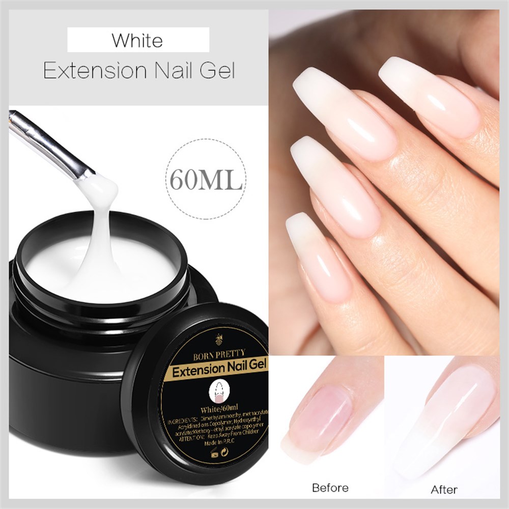 BORN PRETTY PRO 60ML E0XTENSION BUILDER GEL ( TIRNAK UZATMA JELİ) 02 WHITE