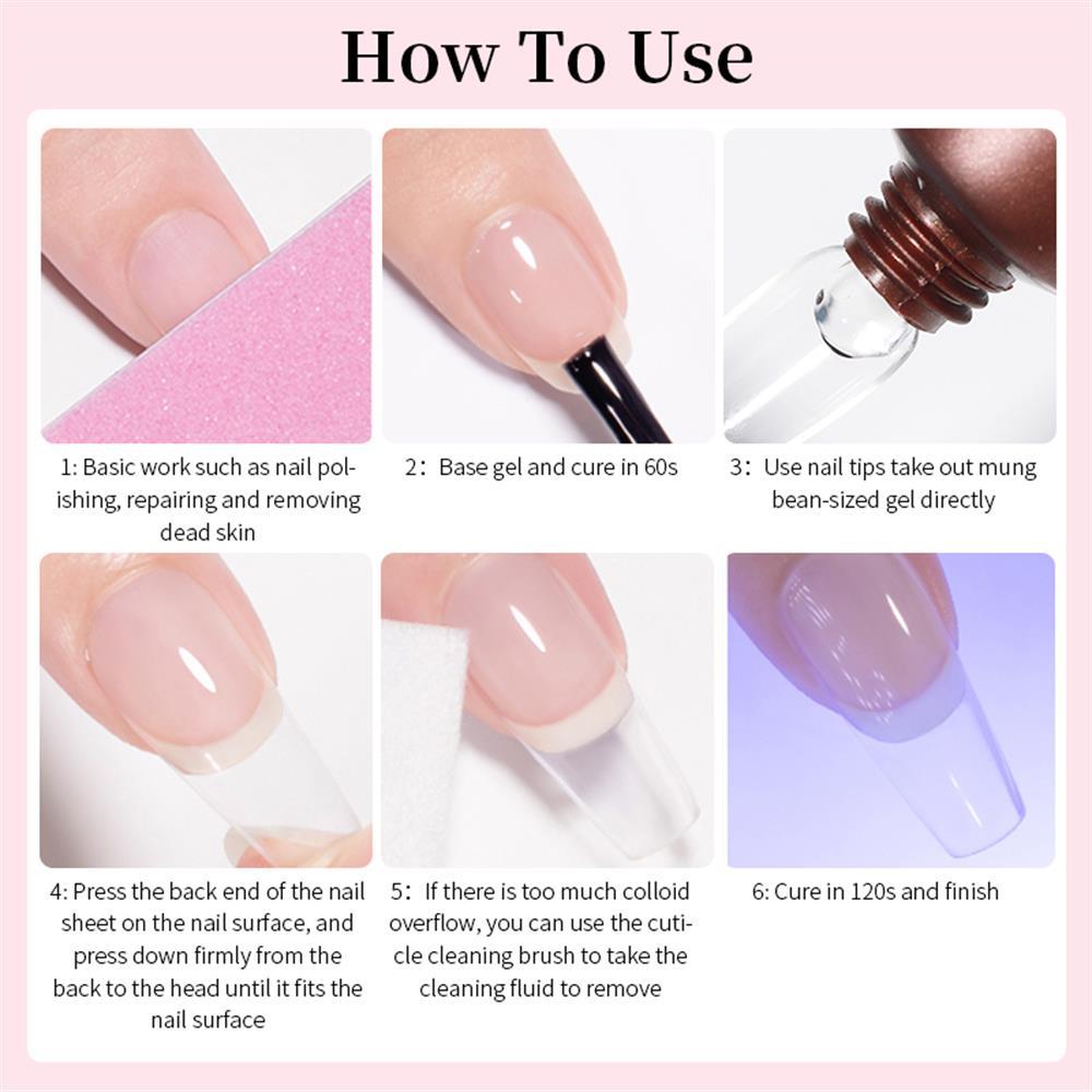 BORN PRETTY PRO SOLID TIPS YAPIŞTIRICISI JELLY NUDE COLORS (TÜP FORM ) 15GR LIGHT PINK 