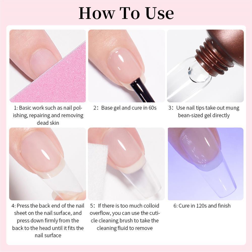 BORN PRETTY PRO SOLID TIPS YAPIŞTIRICISI JELLY NUDE COLORS (TÜP FORM ) 15GR LIGHT PINK 