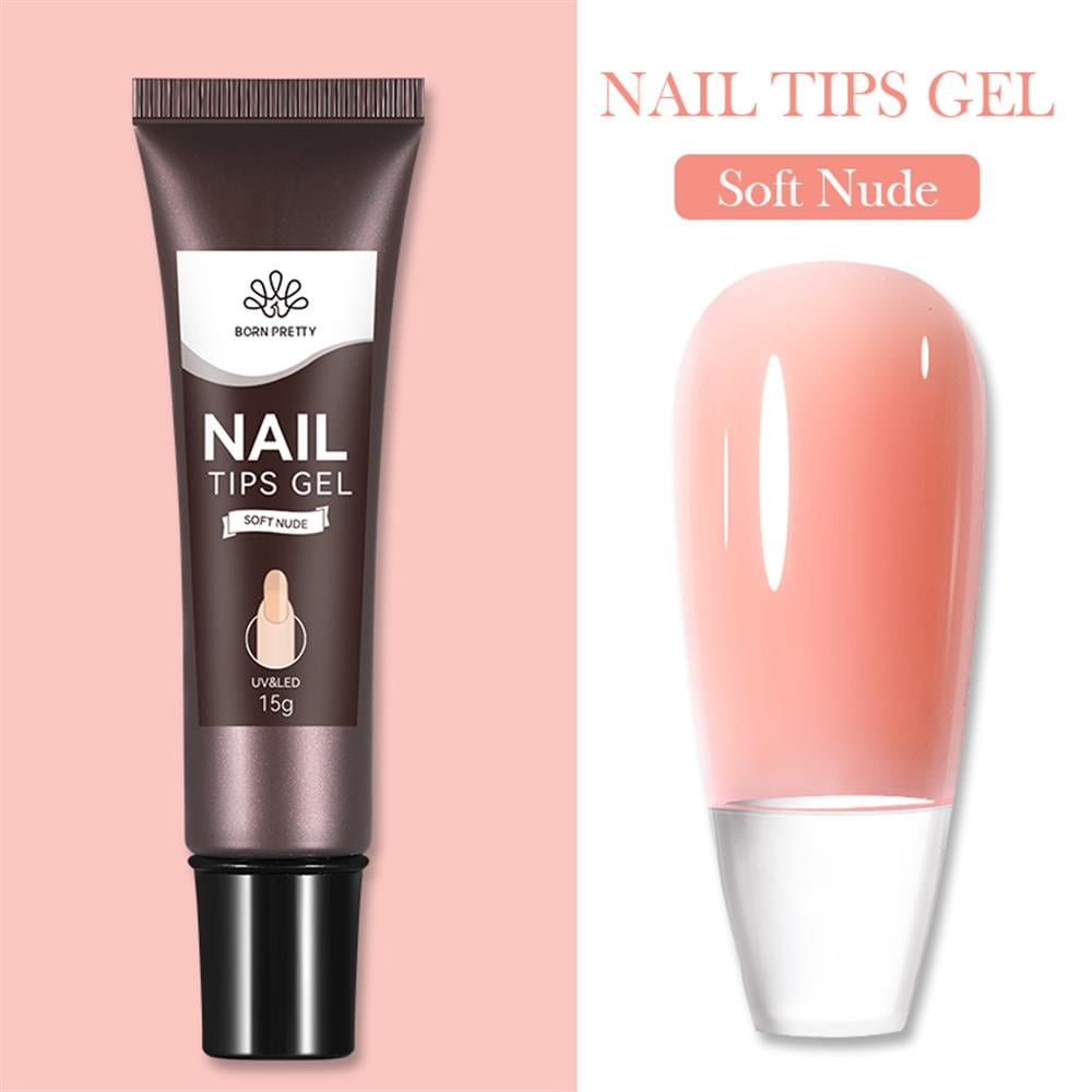 BORN PRETTY PRO SOLID TIPS YAPIŞTIRICISI JELLY NUDE COLORS (TÜP FORM ) 15GR SOFT NUDE