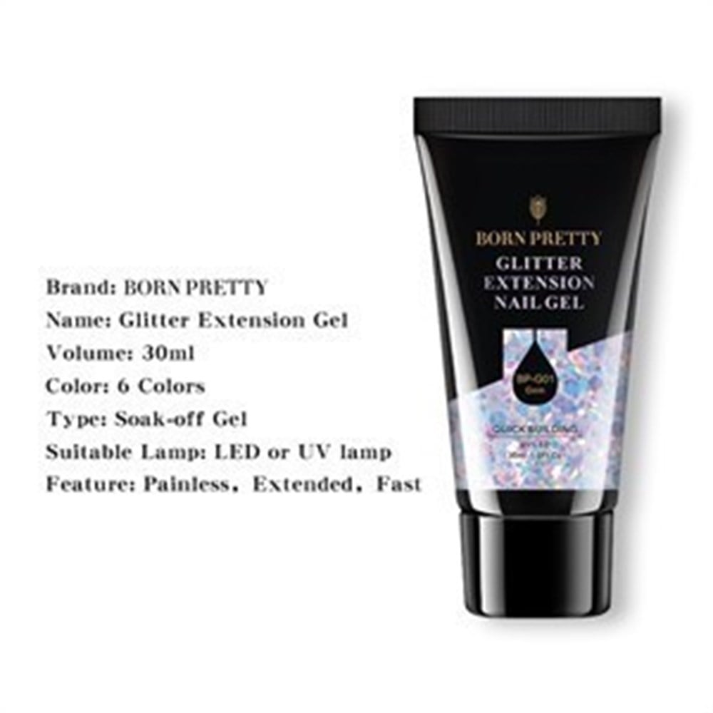 BORN PRETTY SİMLİ PULLU PARLAK POLY GEL 01