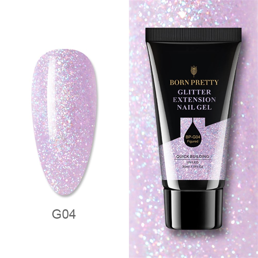 BORN PRETTY SİMLİ PULLU PARLAK POLY GEL 04