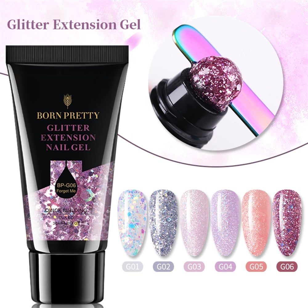 BORN PRETTY SİMLİ PULLU PARLAK POLY GEL 01