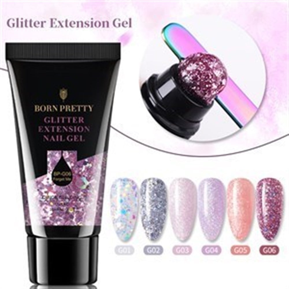 BORN PRETTY SİMLİ PULLU PARLAK POLY GEL 01