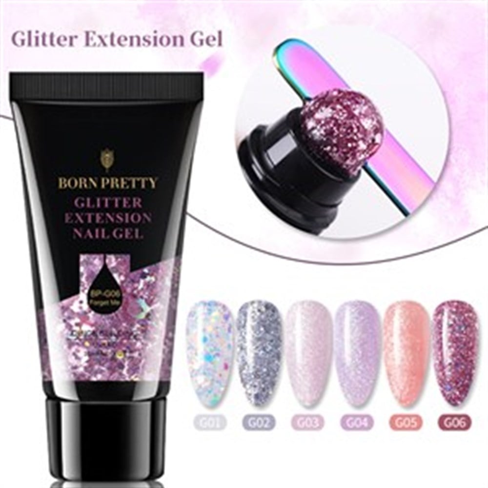BORN PRETTY SİMLİ PULLU PARLAK POLY GEL 01