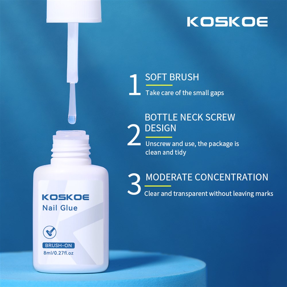 KOSKOE 8ml NAIL GLUE (HIZLI TİPS YAPIŞTIRICI)