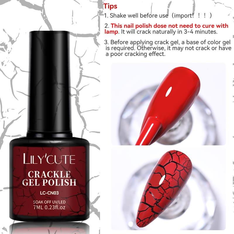 LILYCUTE 7ml Hava Kuruyan Çatlayan Oje CN03  KIRMIZI