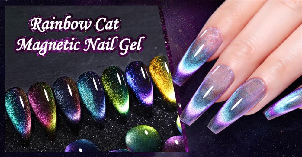 Lily'Cute Rainbow 7ml Cat Magnetic Uv Nail Gel ( Çift Renk Yansimali Kedi Gözü Kalıcı Oje)