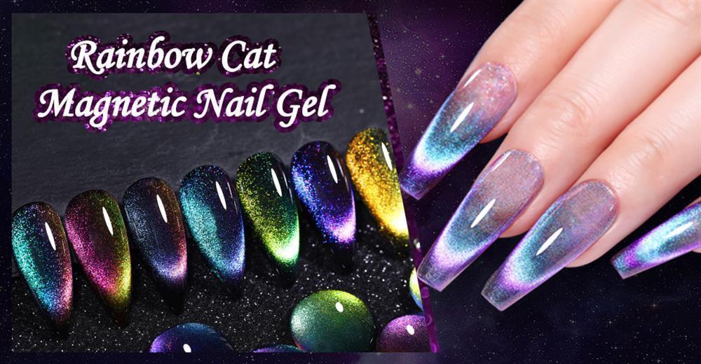 Lily'Cute Rainbow 7ml Cat Magnetic Uv Nail Gel ( Çift Renk Yansimali Kedi Gözü Kalıcı Oje)