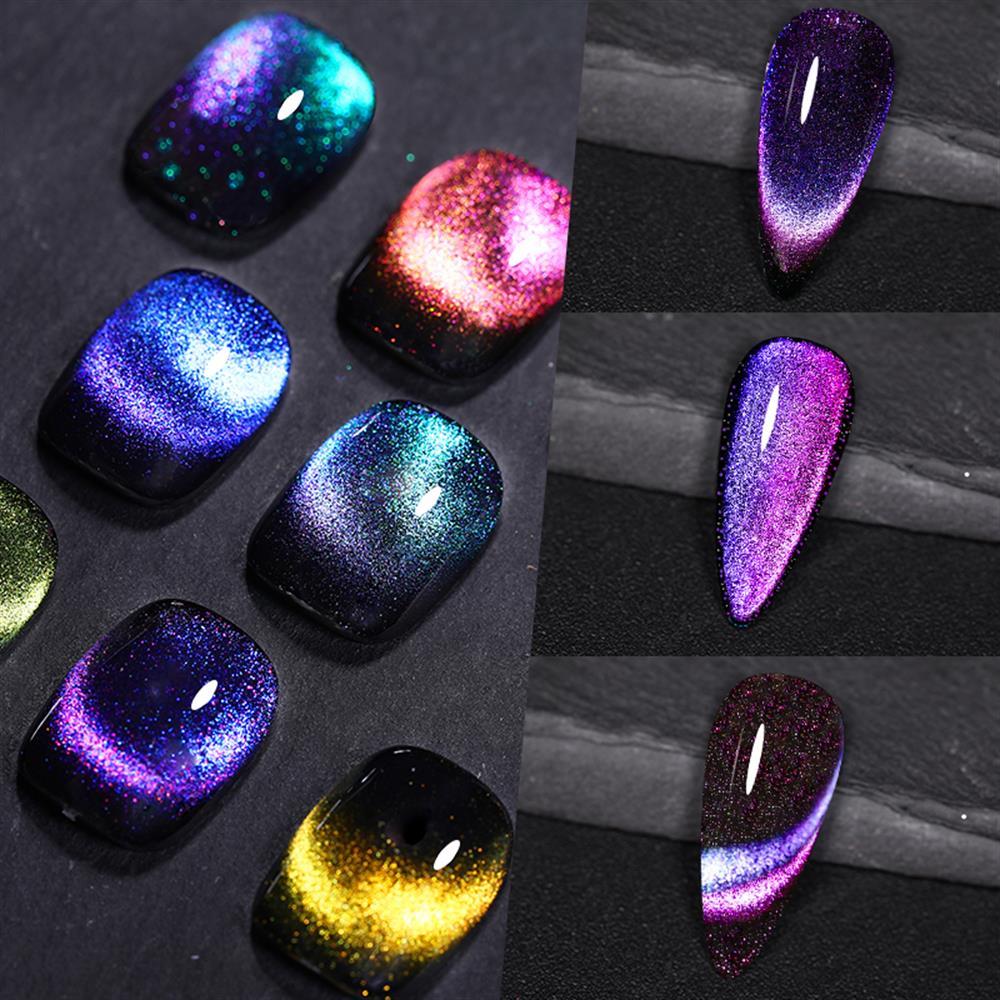 Lily'Cute Rainbow 7ml Cat Magnetic Uv Nail Gel ( Çift Renk Yansimali Kedi Gözü Kalıcı Oje)