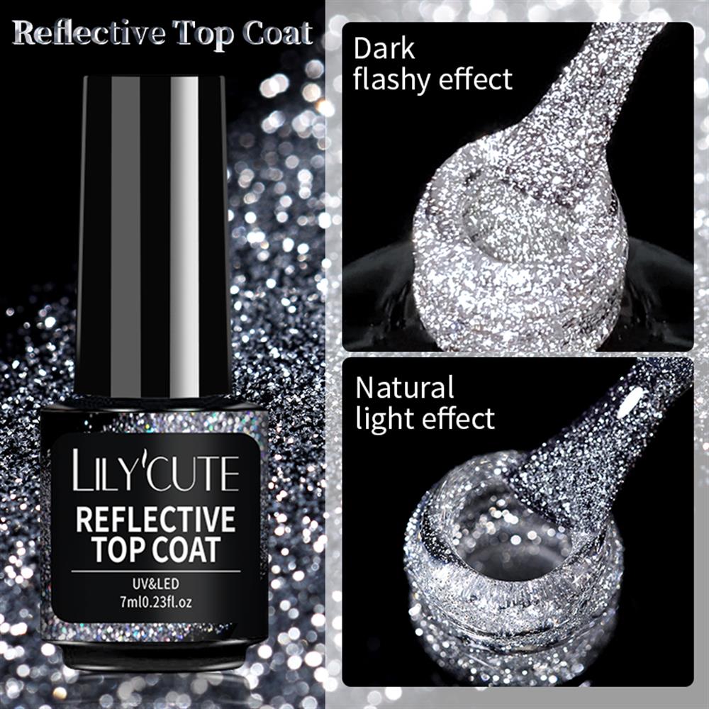 LILY'CUTE REFLECTIVE (REFLEKTÖRLÜ FLASH)TOP COAT 7ML