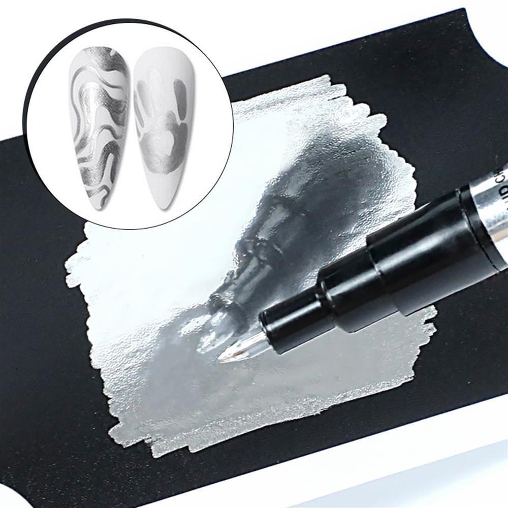 METALLIC GRAFFITY PEN Hızlı Kuruyan Suya Dayanıklı Metalik Nail Art Çizim Kalemi( METALİK TIRNAK DEKORASYON ÇİZİM KALEMİ  