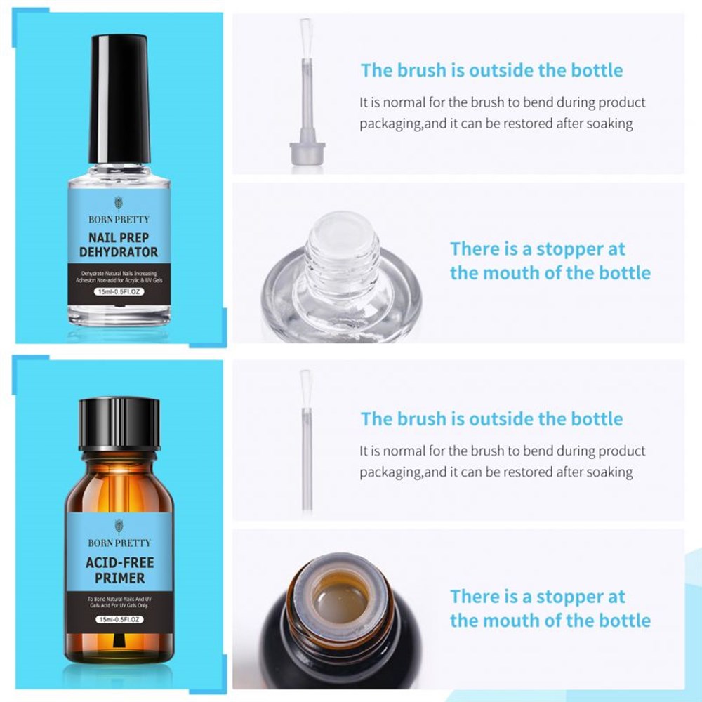 OJE DEPOSU BORN PRETTY ASİTSİZ YENİ DEHYDRATOR VE PRIMER SET