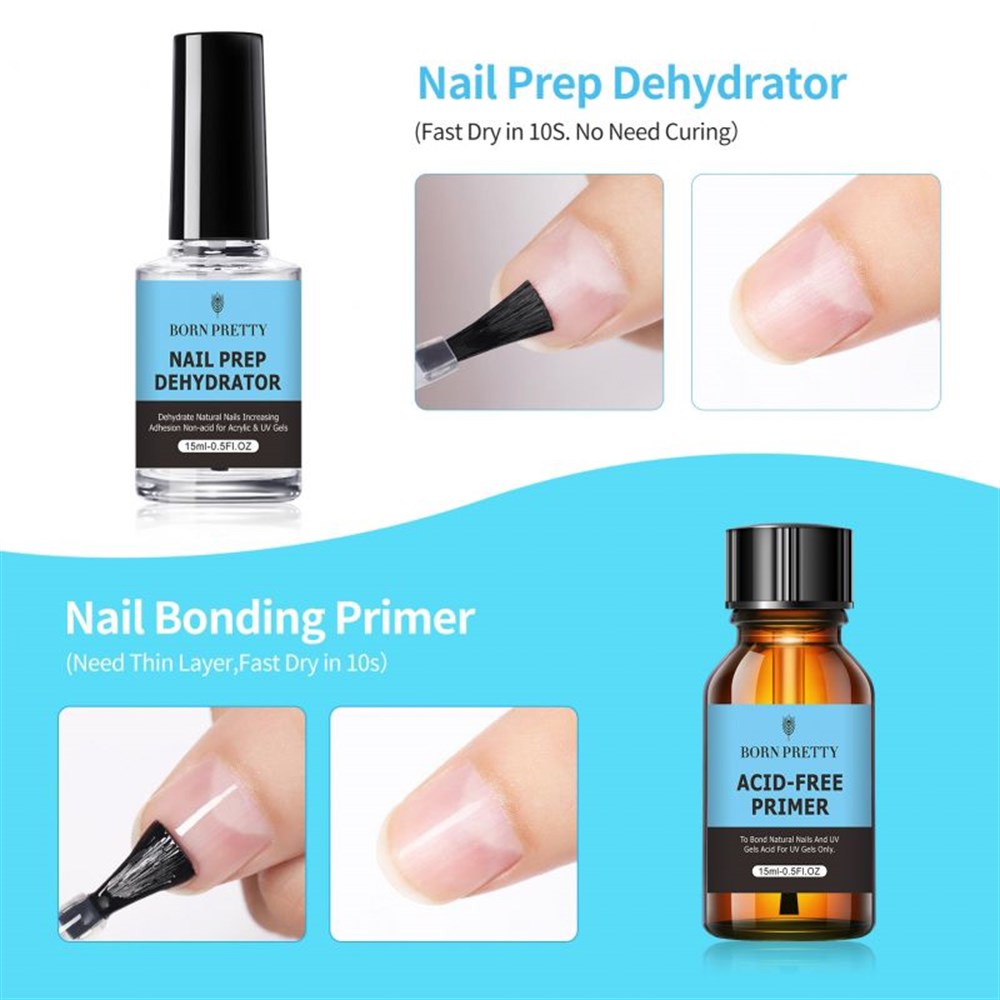 OJE DEPOSU BORN PRETTY ASİTSİZ YENİ DEHYDRATOR VE PRIMER SET