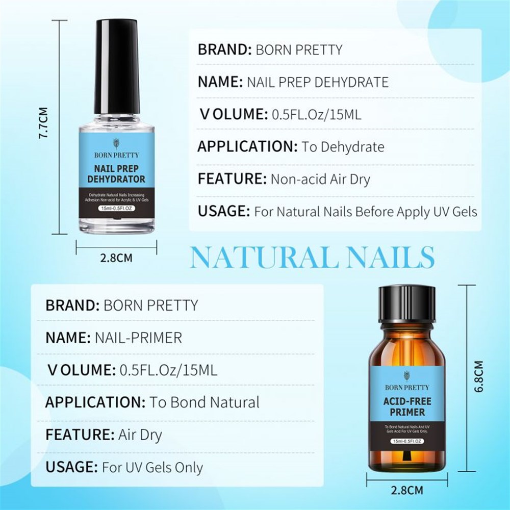 OJE DEPOSU BORN PRETTY ASİTSİZ YENİ DEHYDRATOR VE PRIMER SET