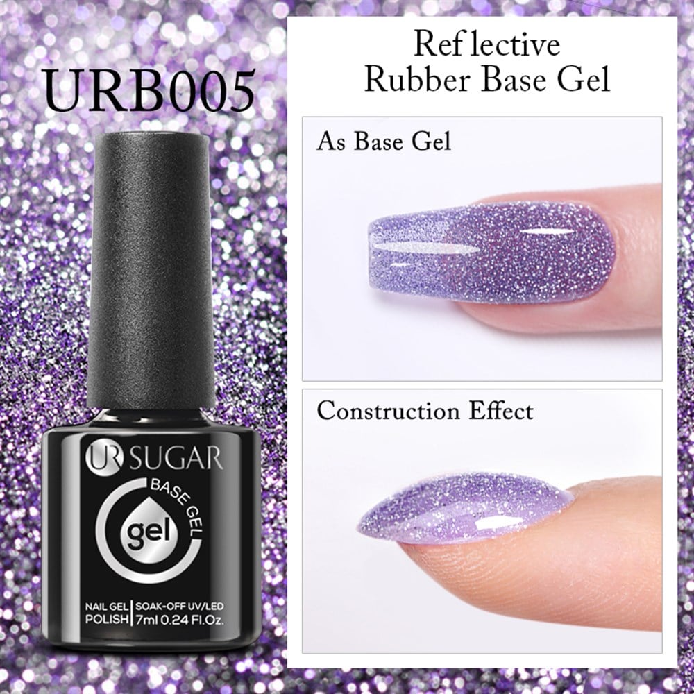 UR SUGAR 7ml REFLECTIVE (REFLEKTÖRLÜ FLASH) RUBBER BASE GEL URB005