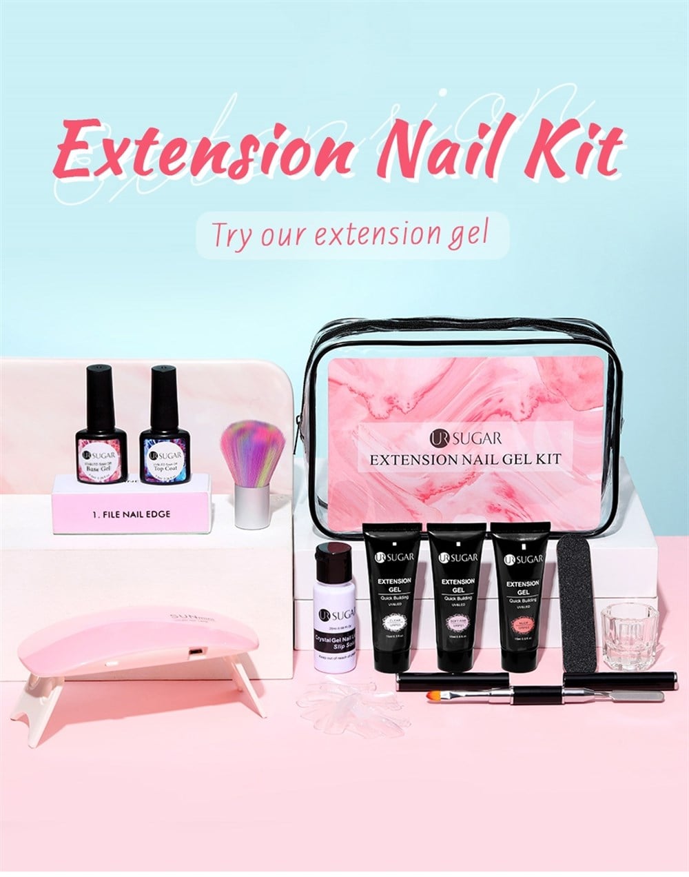 UR SUGAR EXTENSION NAIL GEL KIT( POLY GEL YAPIM SETİ)