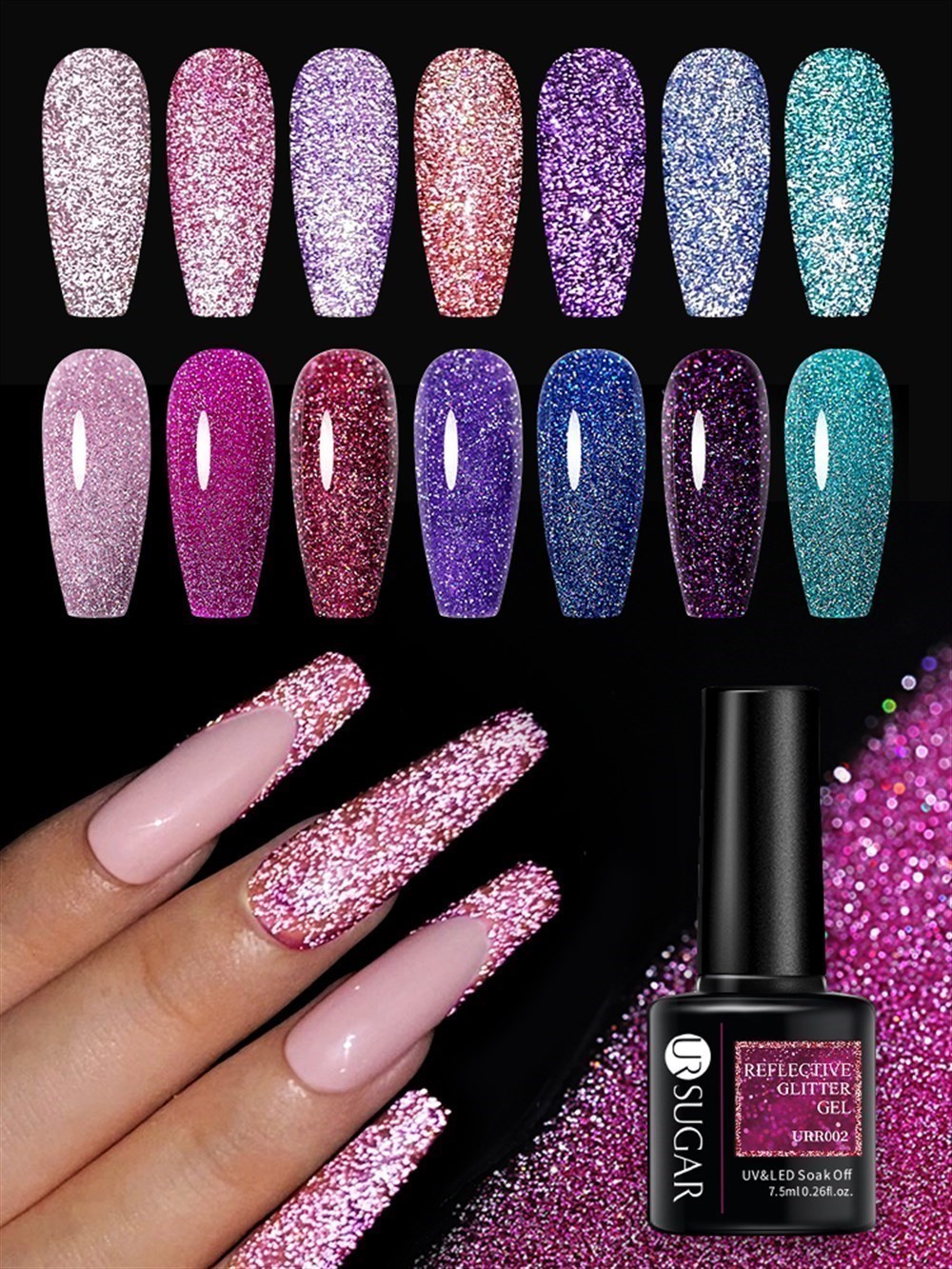 UR SUGAR REFLECTIVE ( REFLEKTÖRLÜ) FLASH GEL KALICI OJE  R001