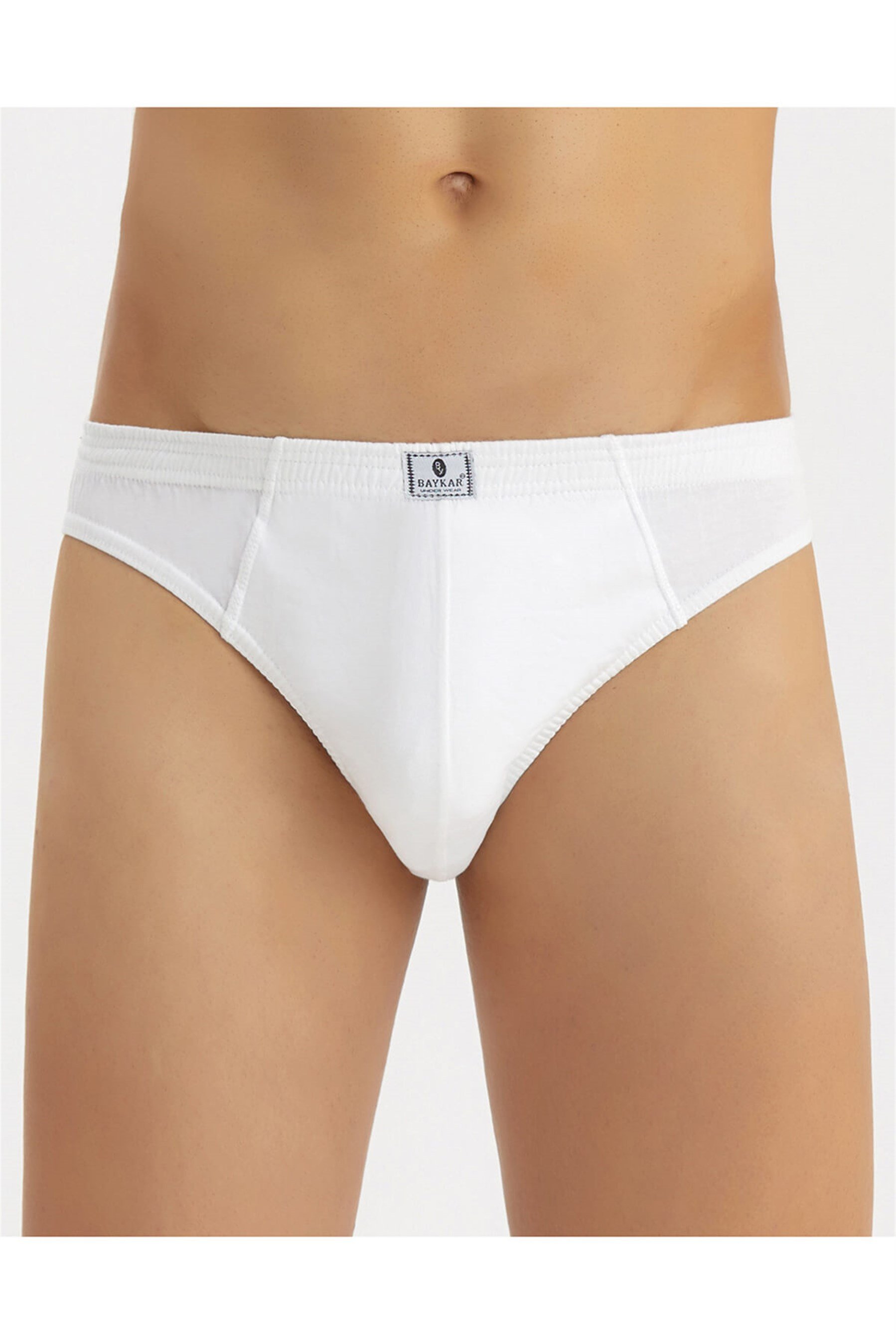 1100-01 Baykar Erkek Bikini Beyaz