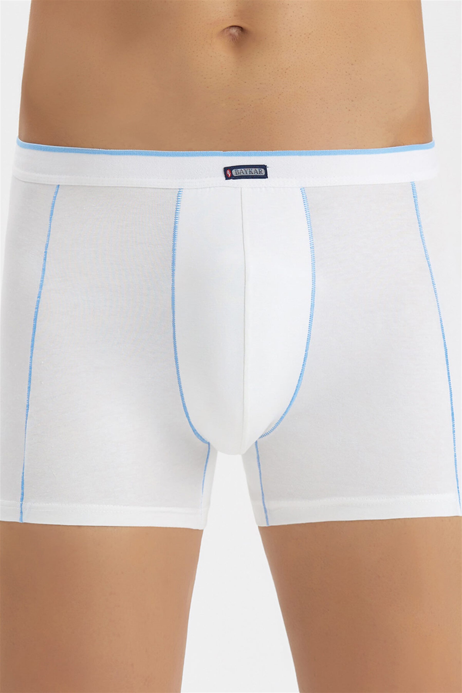 1130-01 Baykar Lyc Overl Kutu Boxer Beyaz