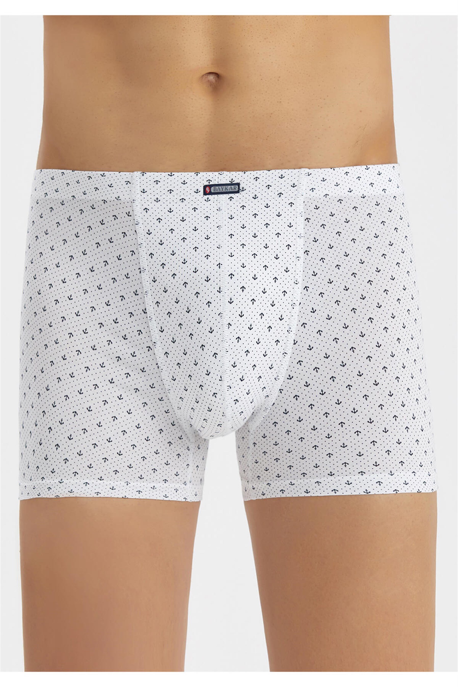 1174-01 Baykar Capalı Gecme Boxer Beyaz