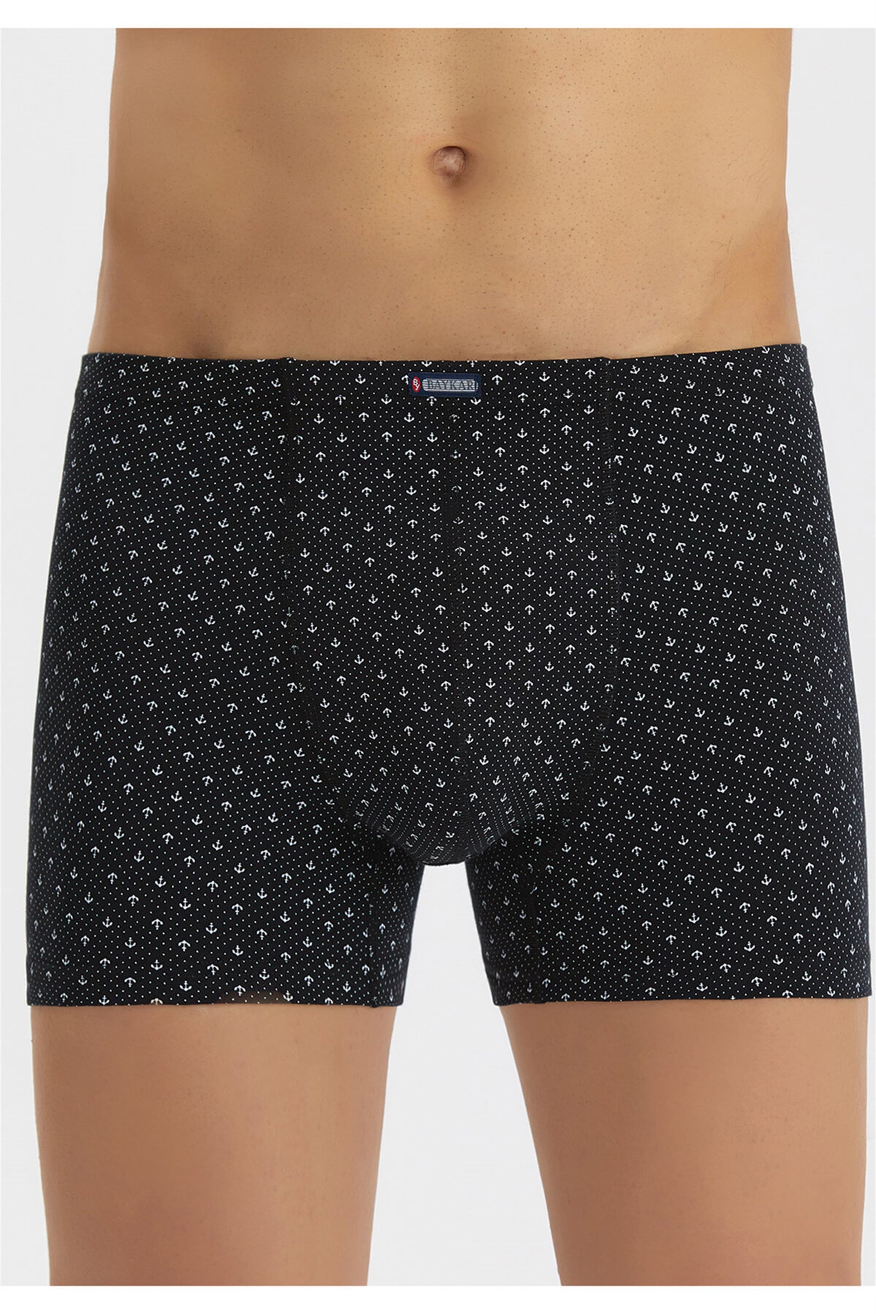 1174-02 Baykar Capalı Gecme Boxer Siyah