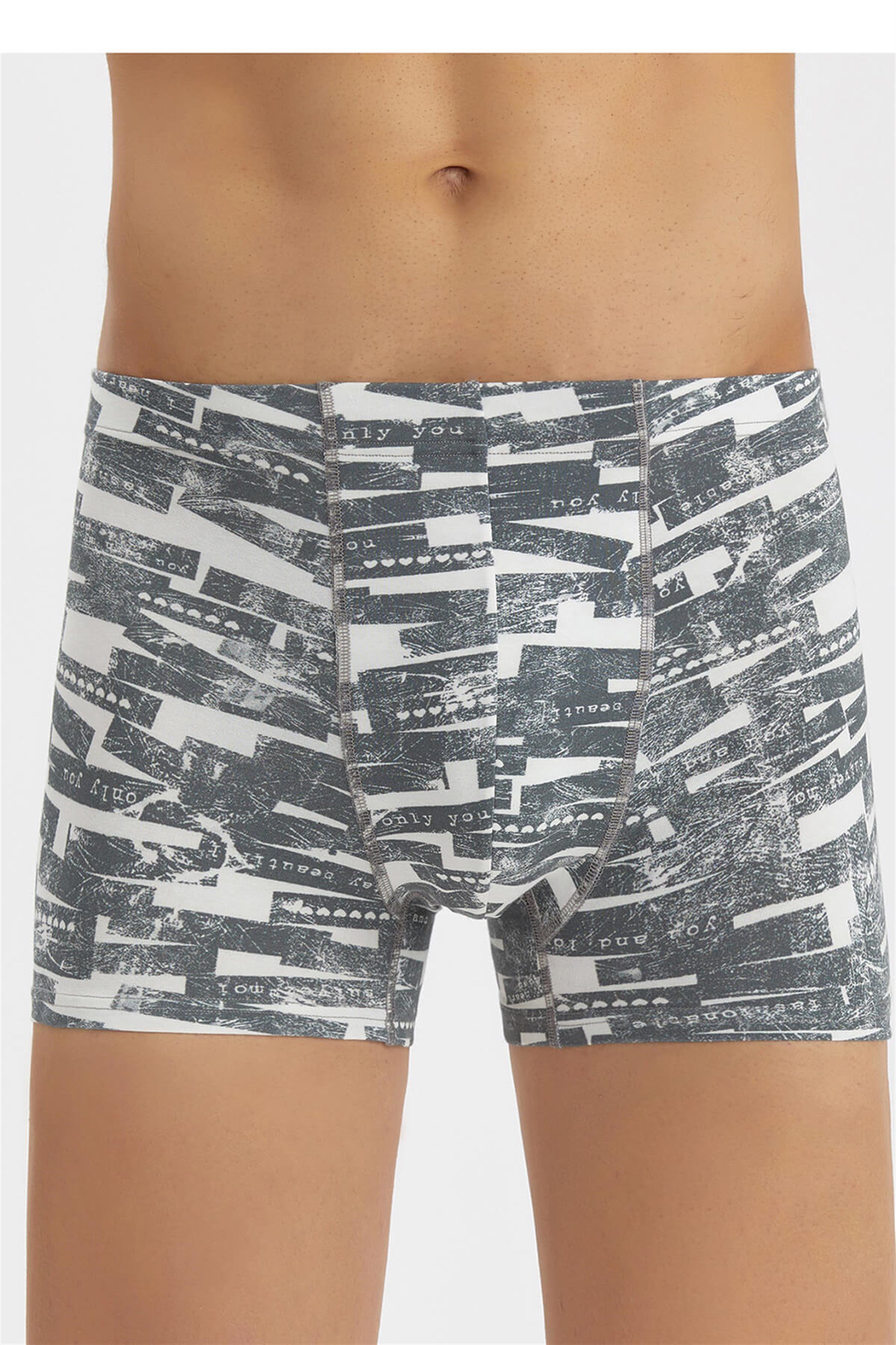 1186-22 Baykar Erkek Boxer Gri