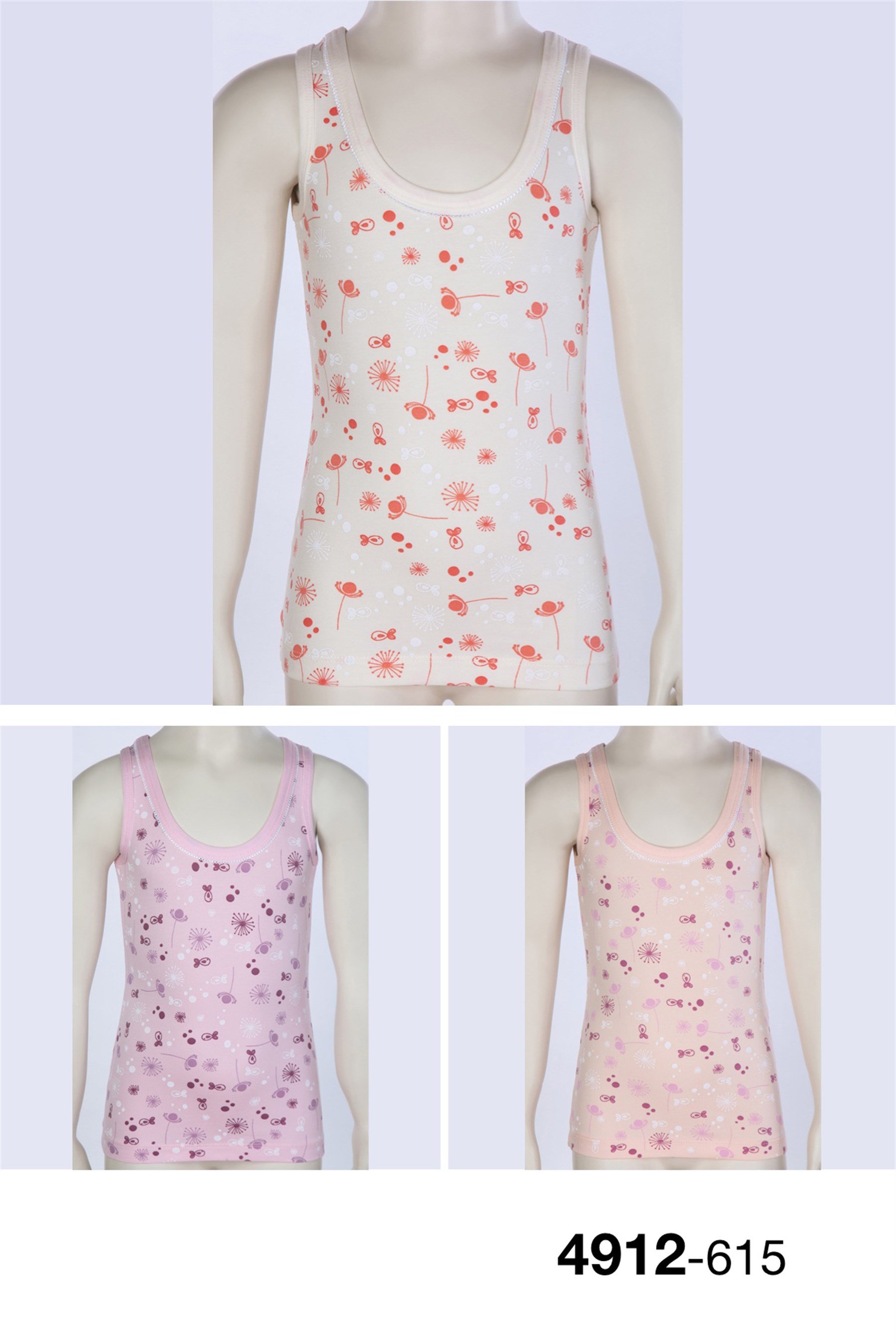 4912 Baykar Kız Çocuk Gen Ask Atlet