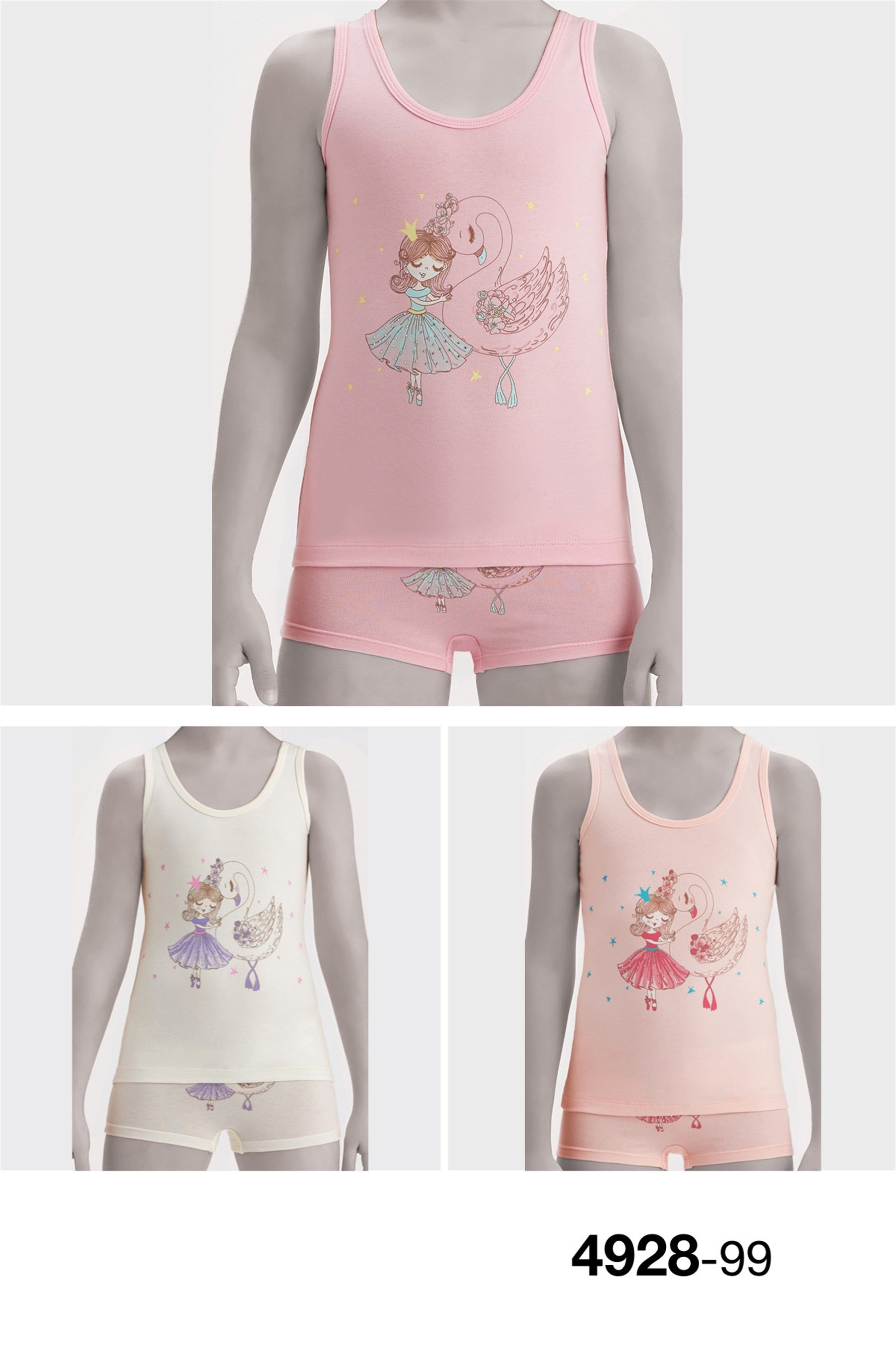 4928 Baykar Kız Çocuk Gen Ask Atlet