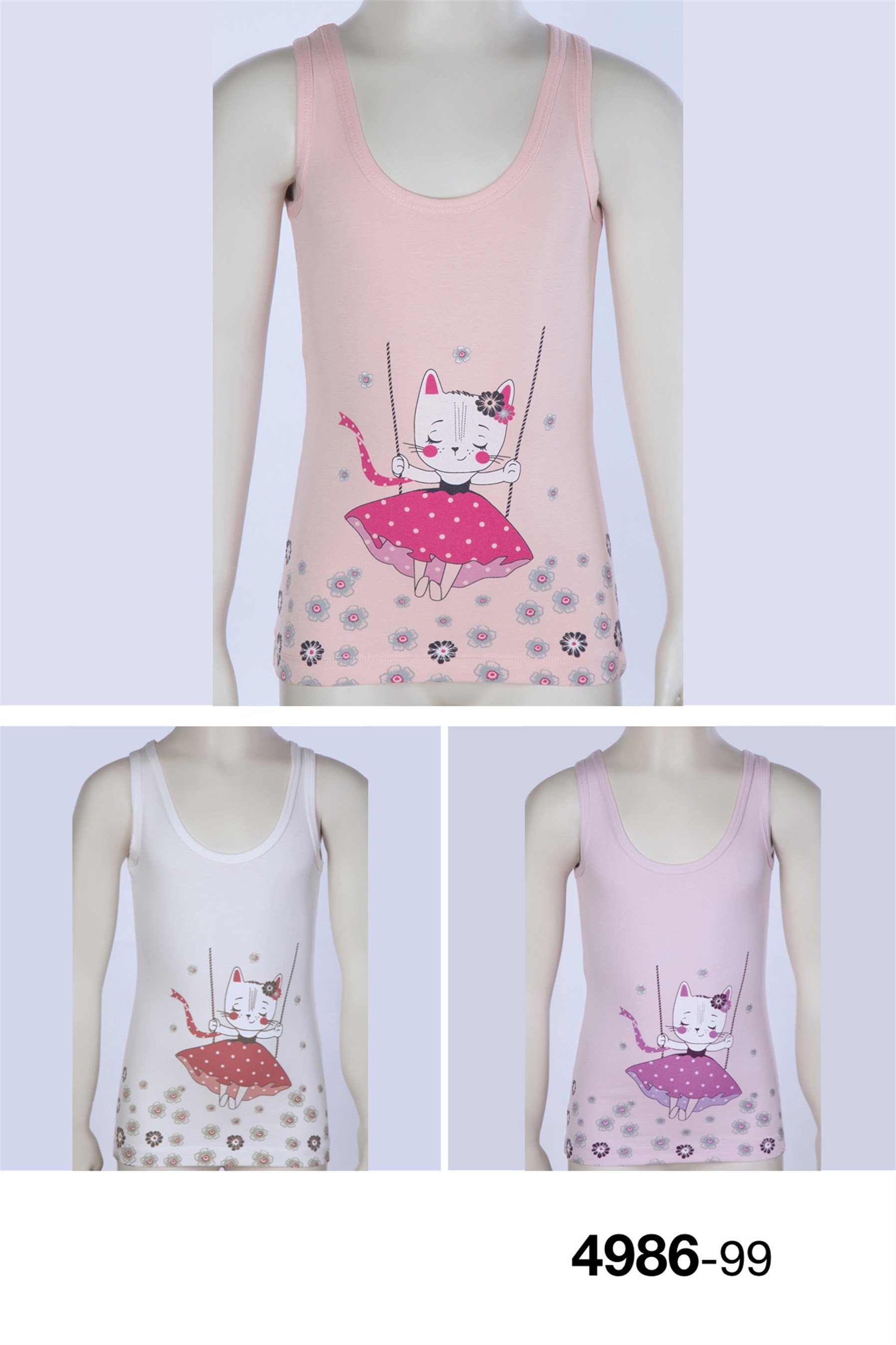 4986 Baykar Kız Çocuk Gen Ask Atlet