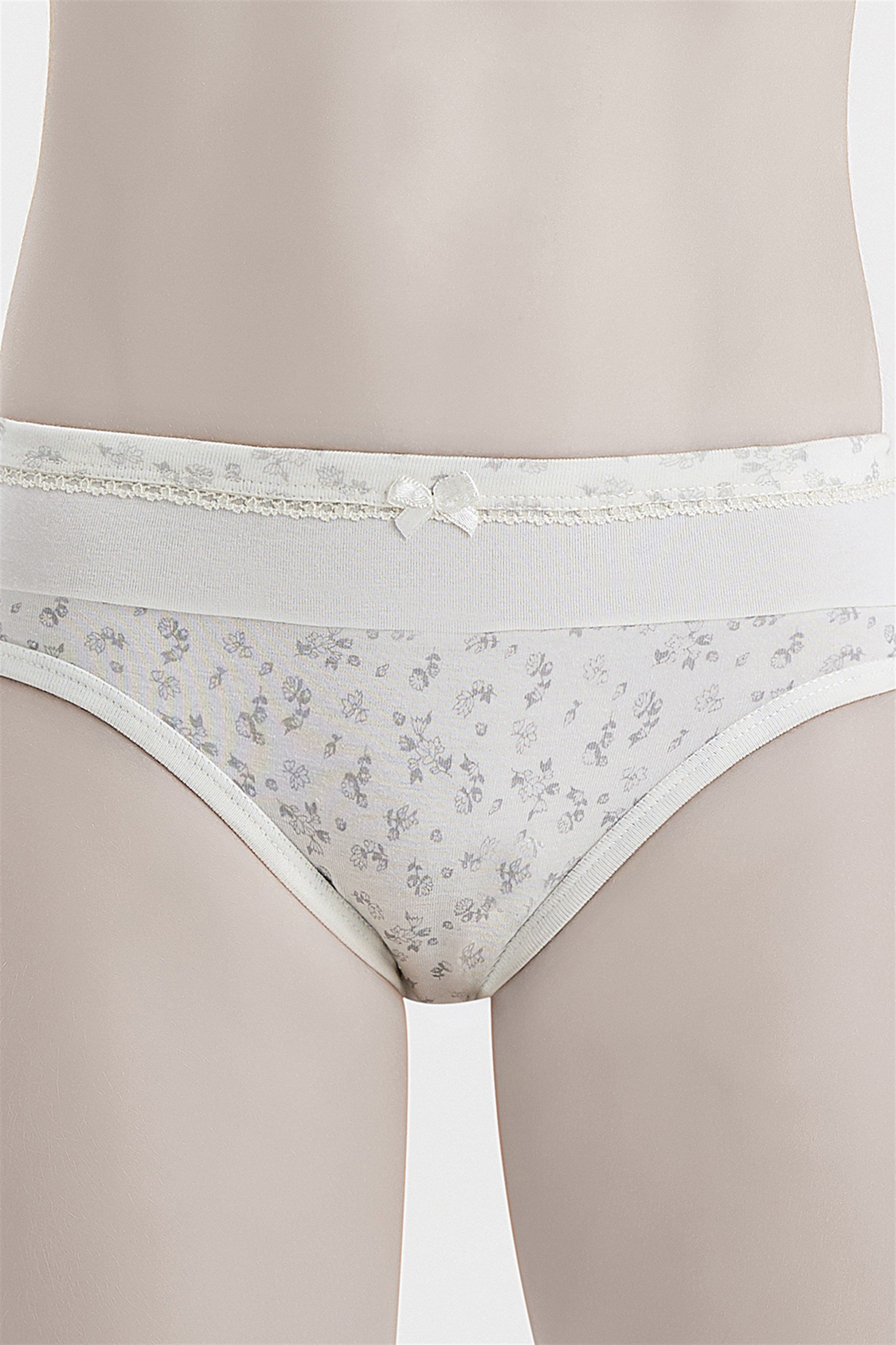 5530 Baykar Grı Cıceklı Külot