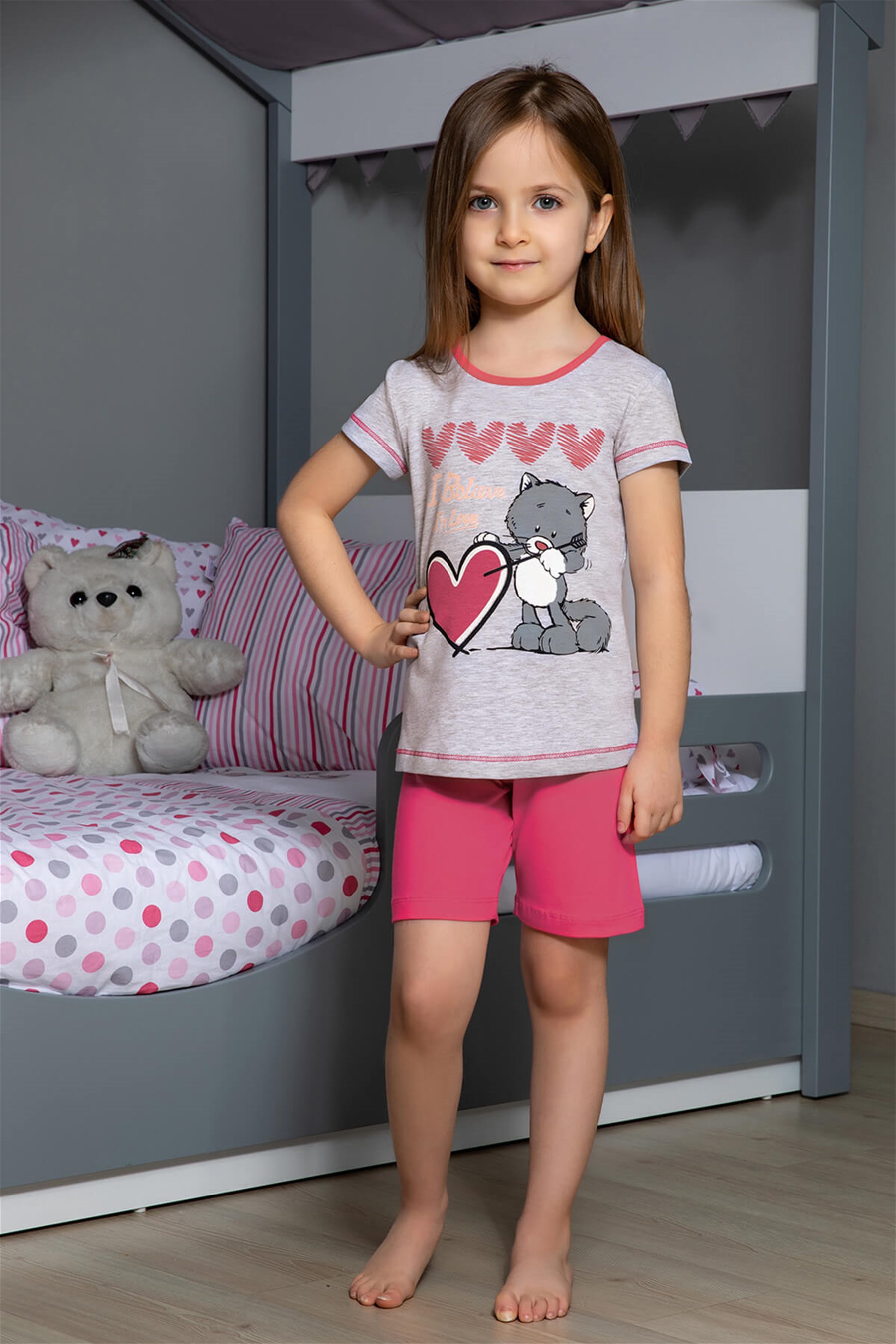 9103-220 Baykar Kız Çocuk Kaprı Takım Mor