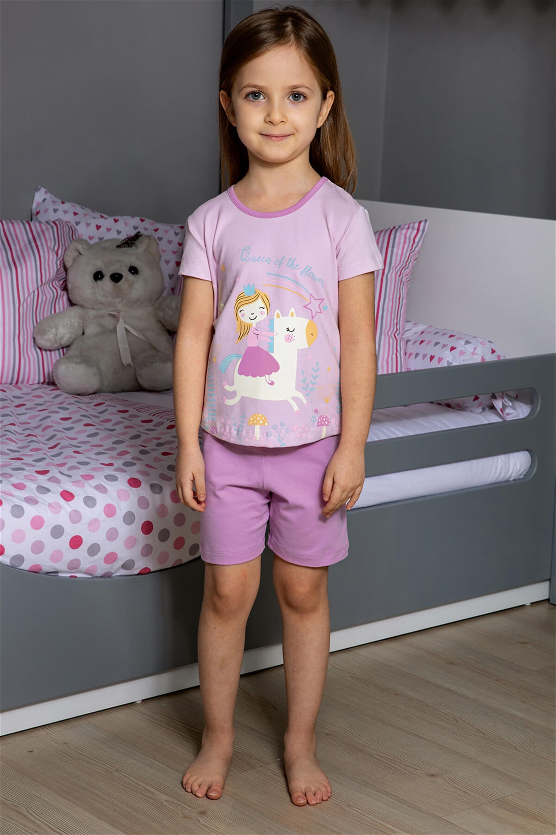 9105-216 Baykar Kız Çocuk Kaprı Takım Lila