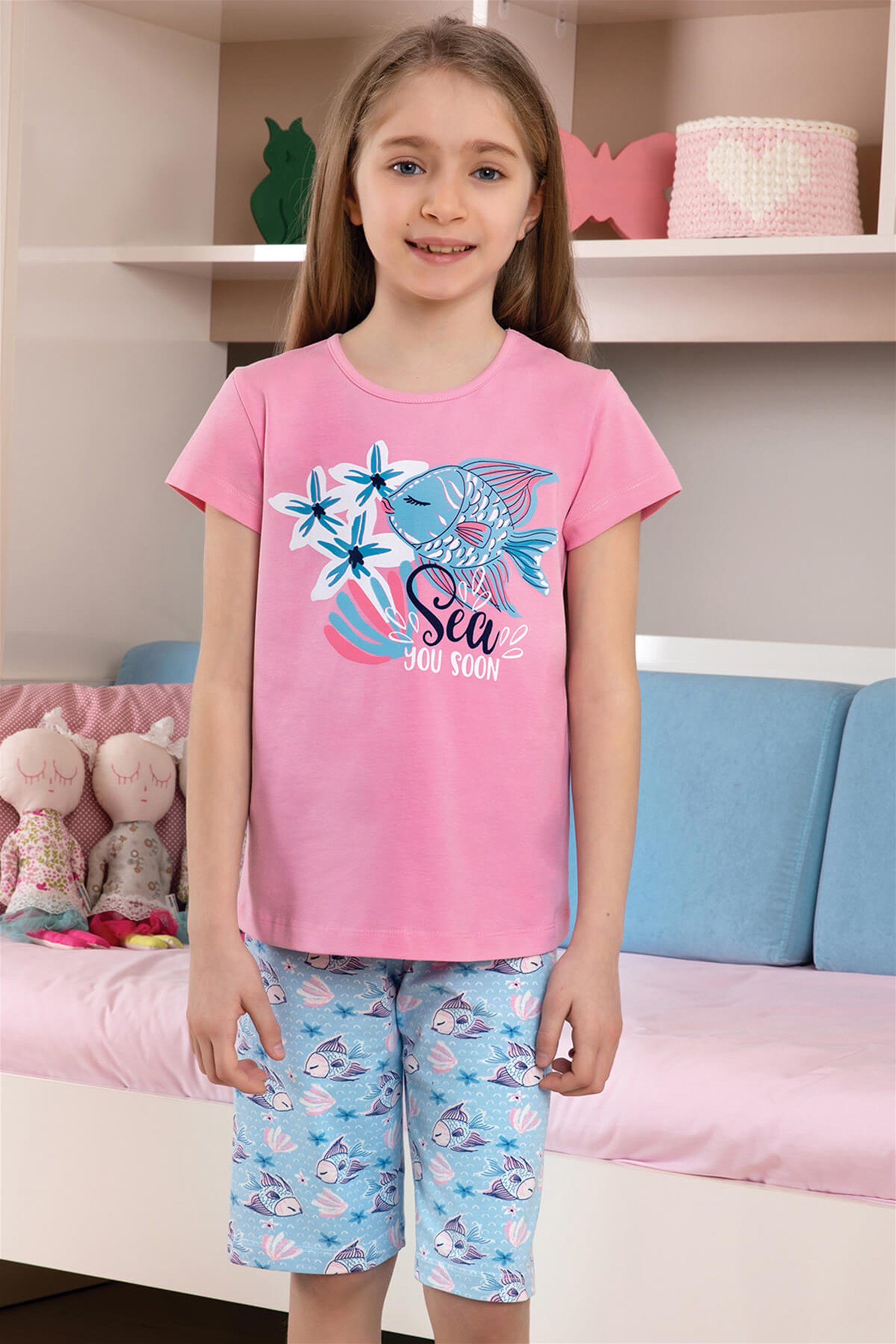 9110 Baykar Kız Çocuk Kaprı Takım