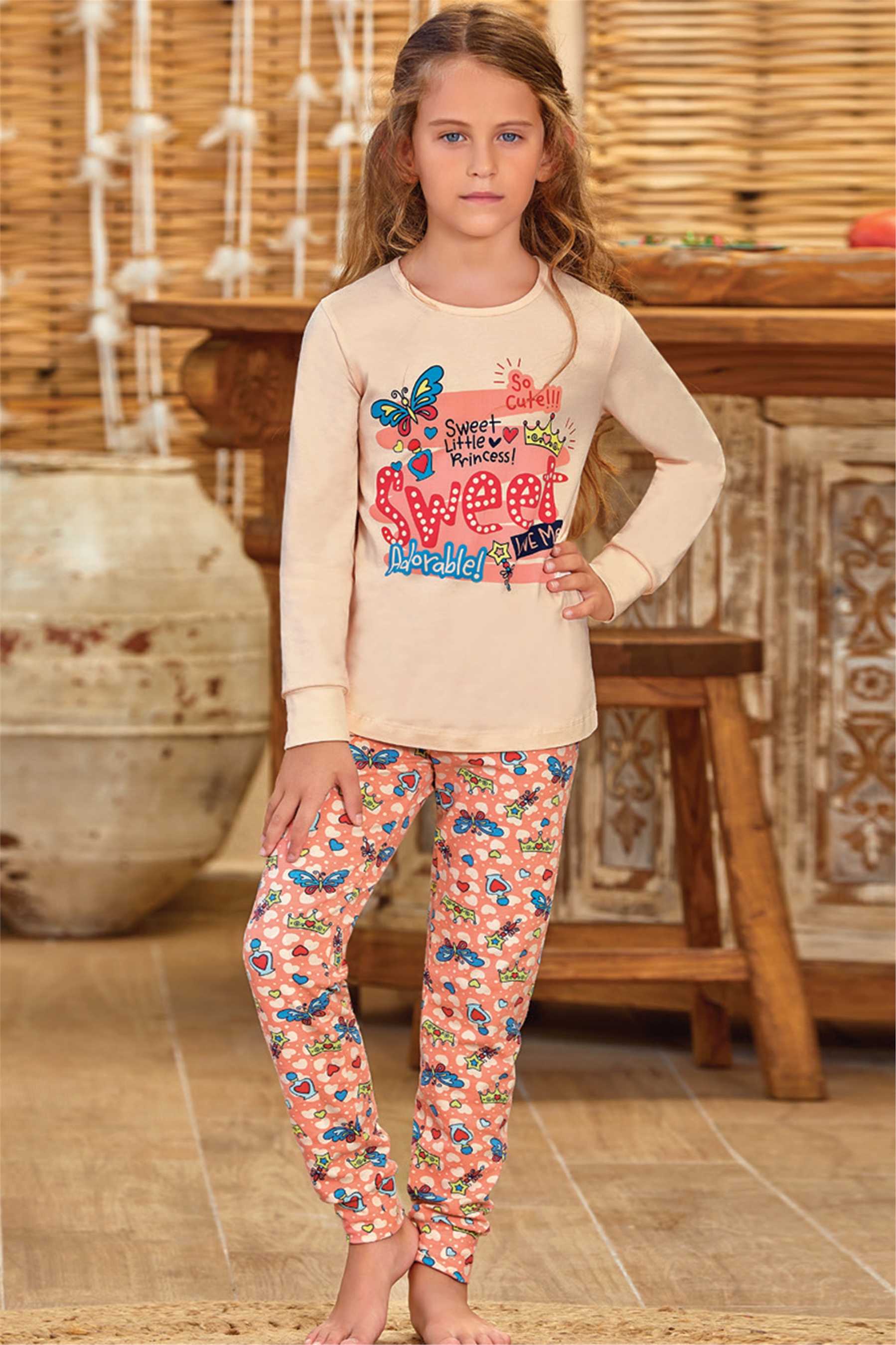 9137 Baykar Kız Çocuk Pijama Takımı