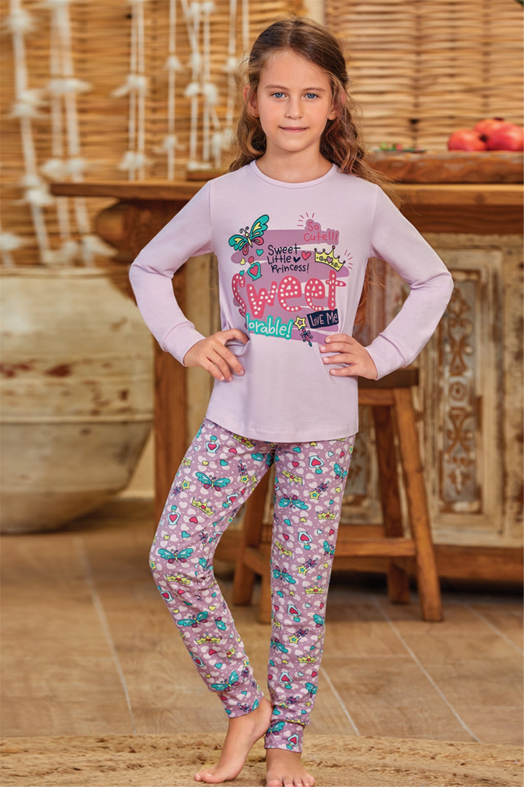 9137 Baykar Kız Çocuk Pijama Takımı