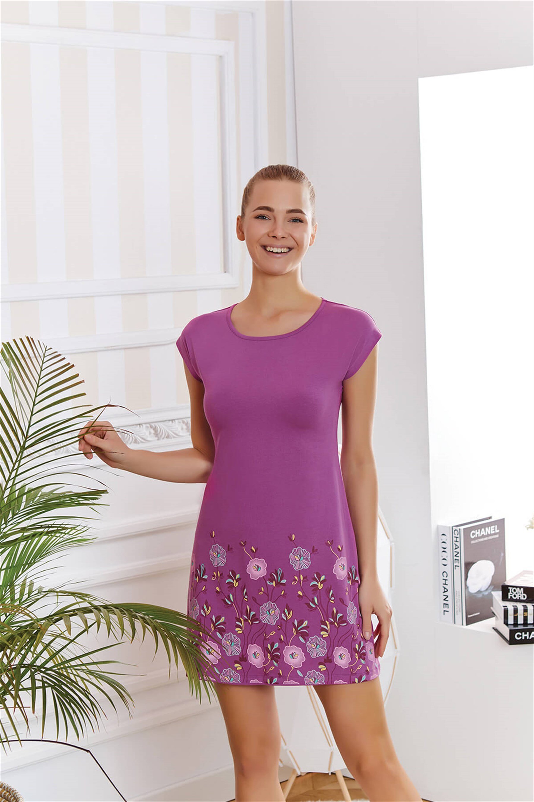 9291-349 Baykar Kız Çocuk Gecelık Mor