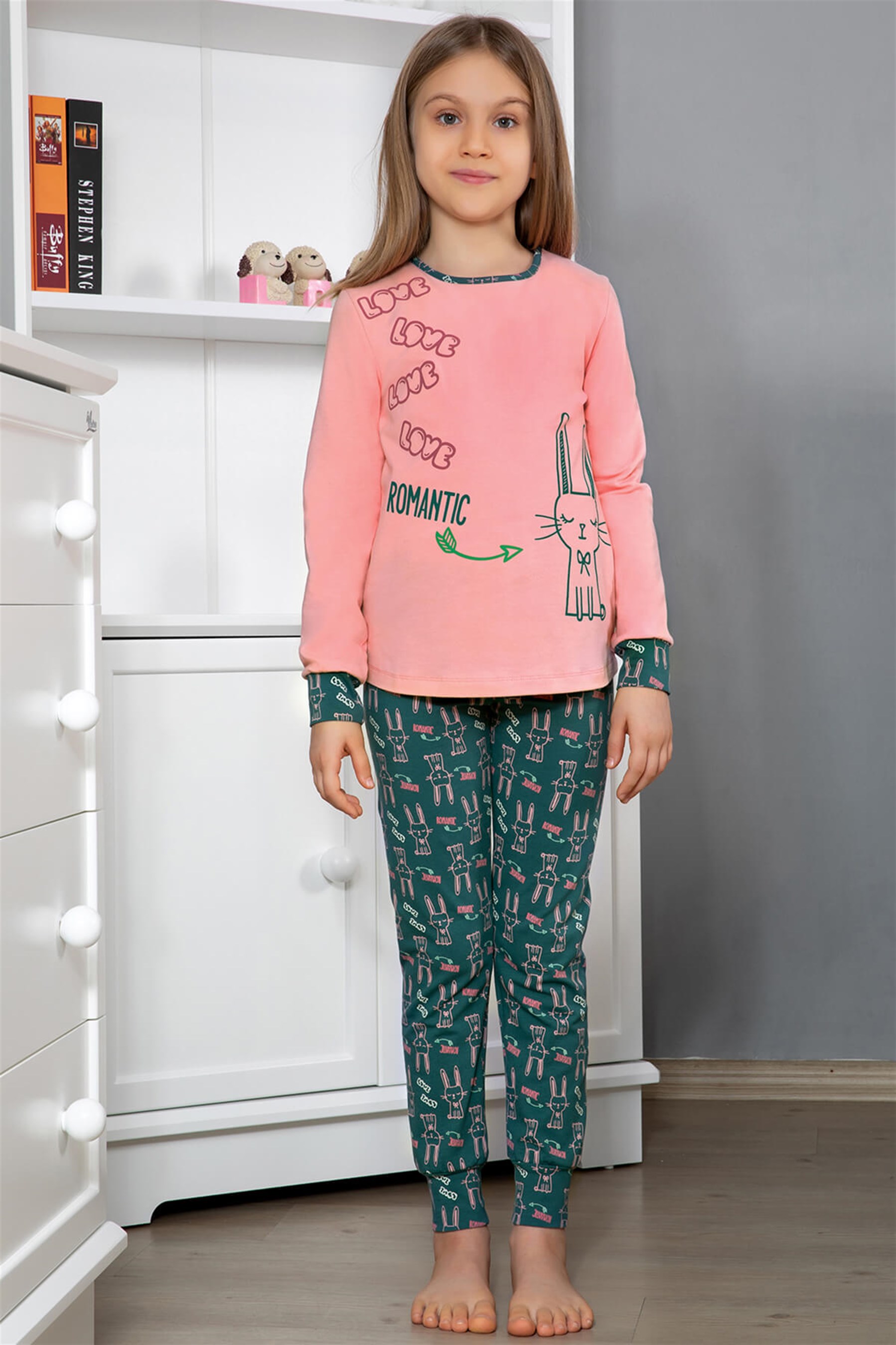 9295 Baykar Kız Çocuk Pijama Takımı