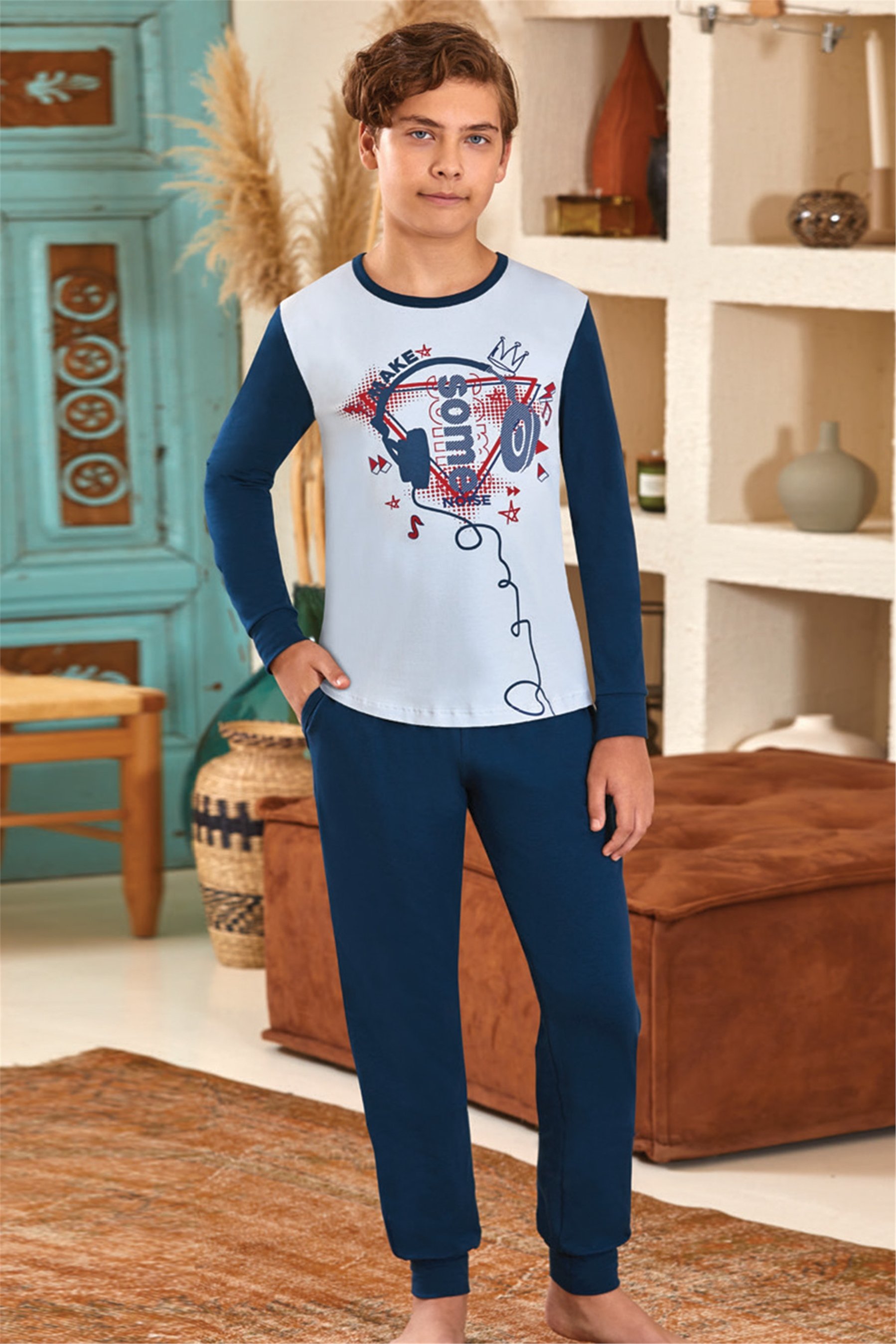 9607 Baykar Erkek Çocuk Pijama Takımı