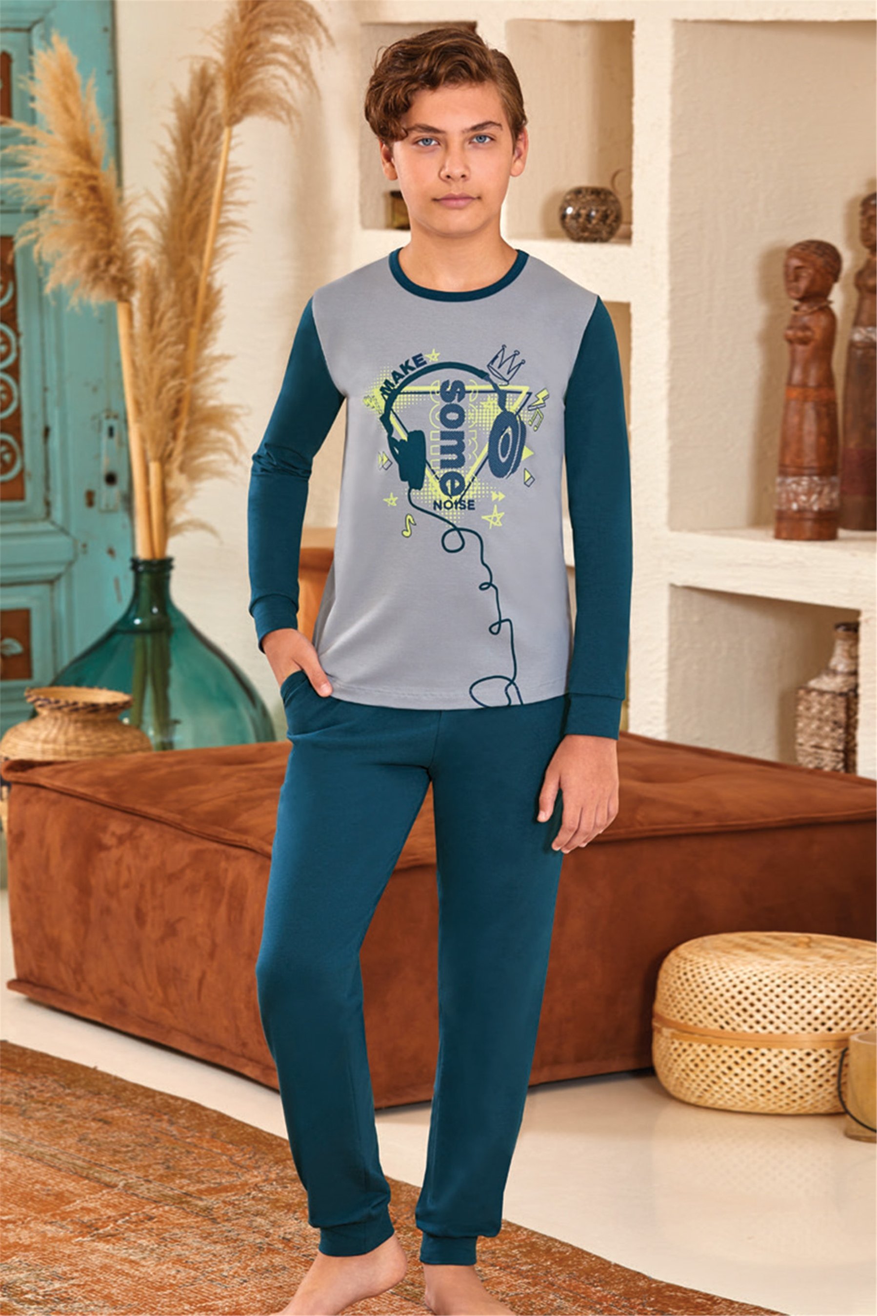 9607 Baykar Erkek Çocuk Pijama Takımı