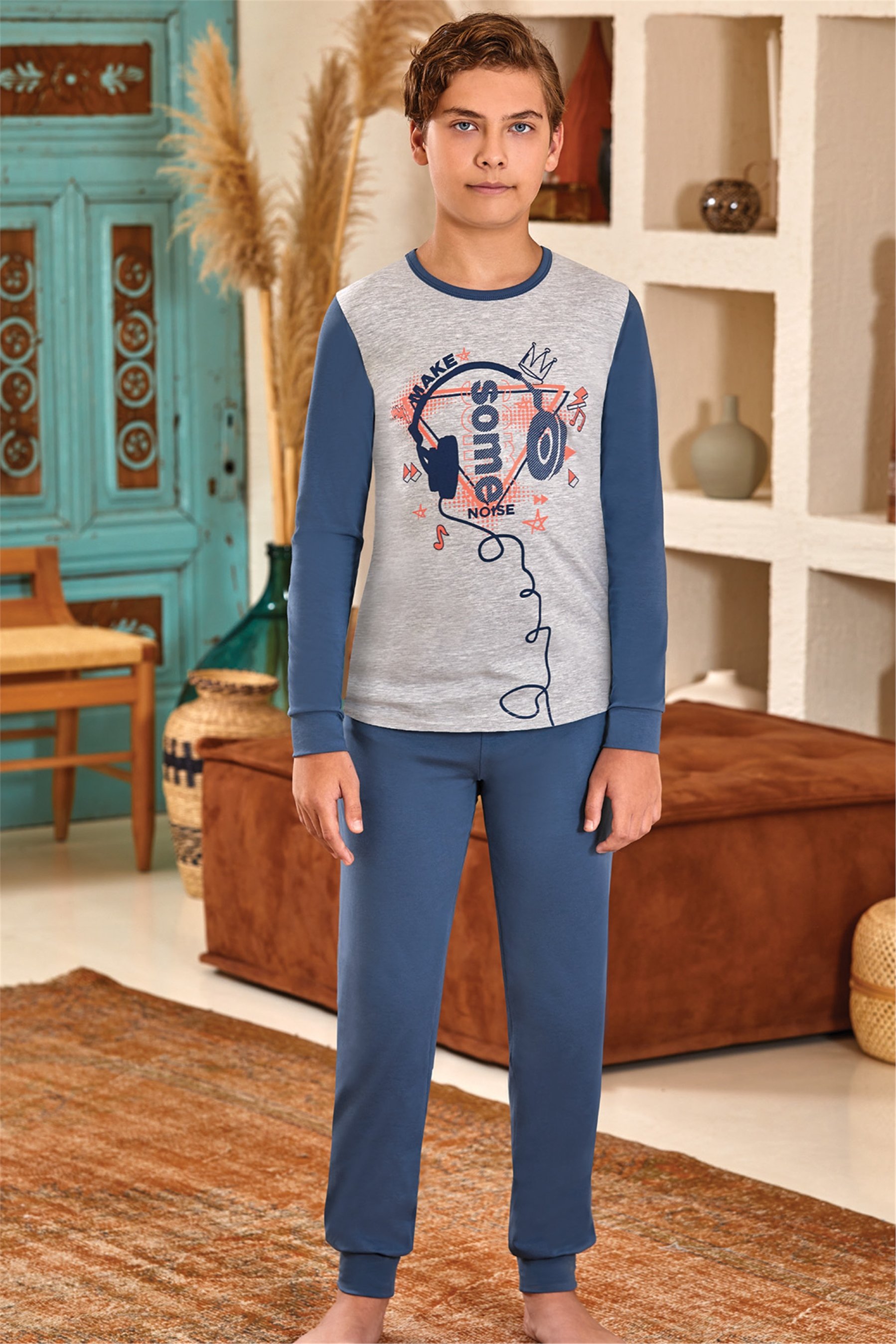 9607 Baykar Erkek Çocuk Pijama Takımı