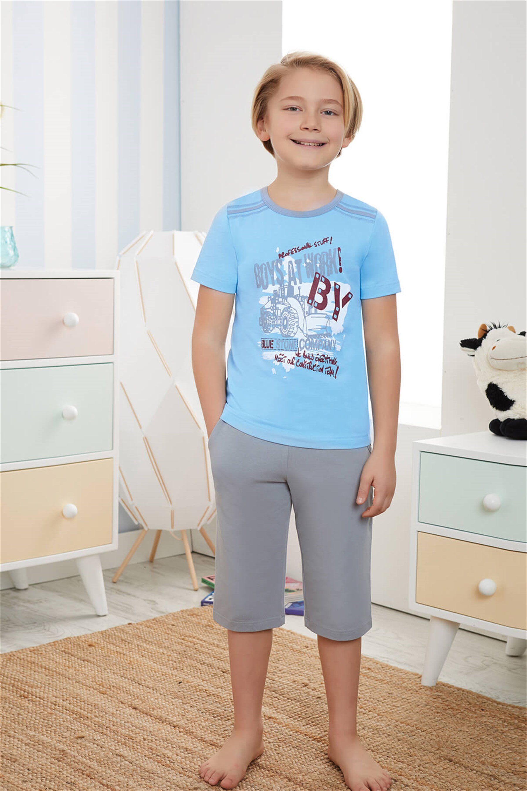 9736 Baykar Erkek Çocuk Kapr Pijama Takımı