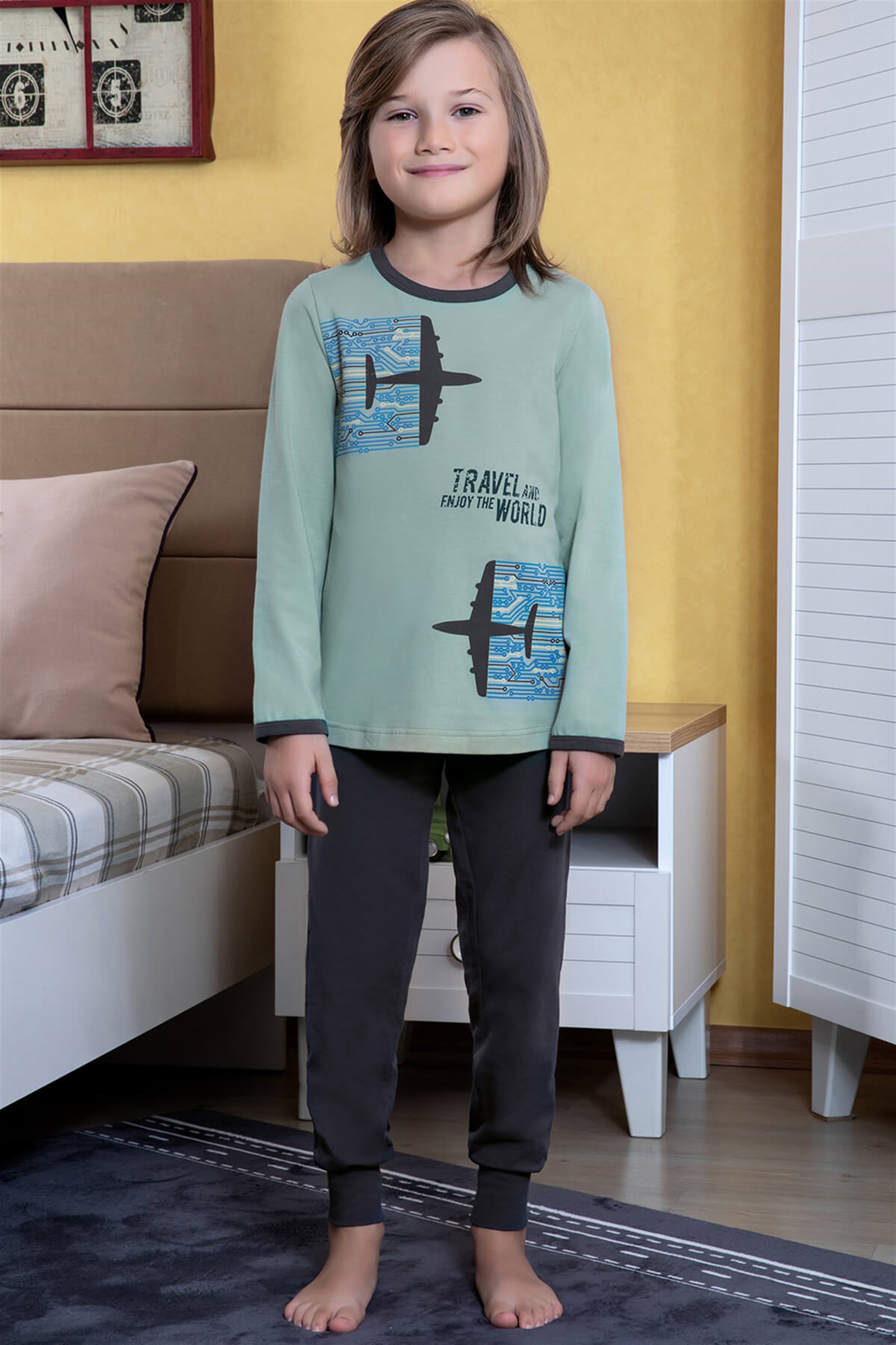 9751 Baykar Erkek Çocuk Pijama Takımı