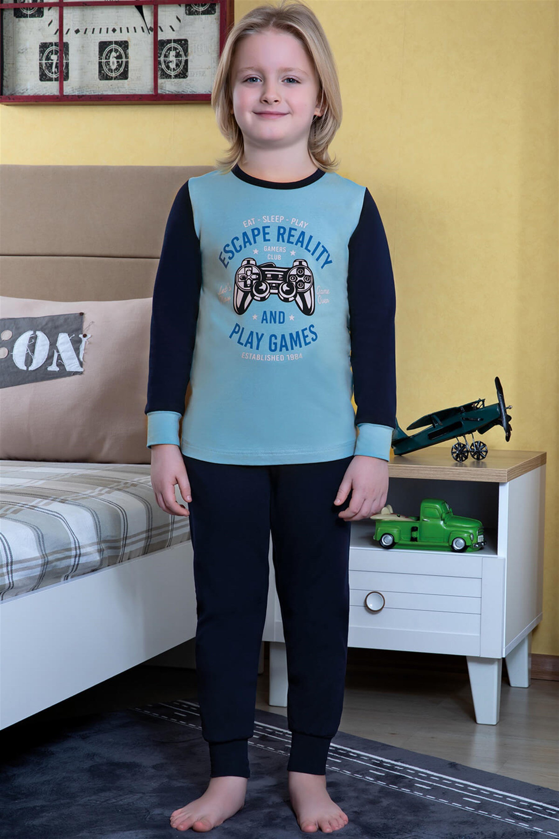 9752 Baykar Erkek Çocuk Pijama Takımı