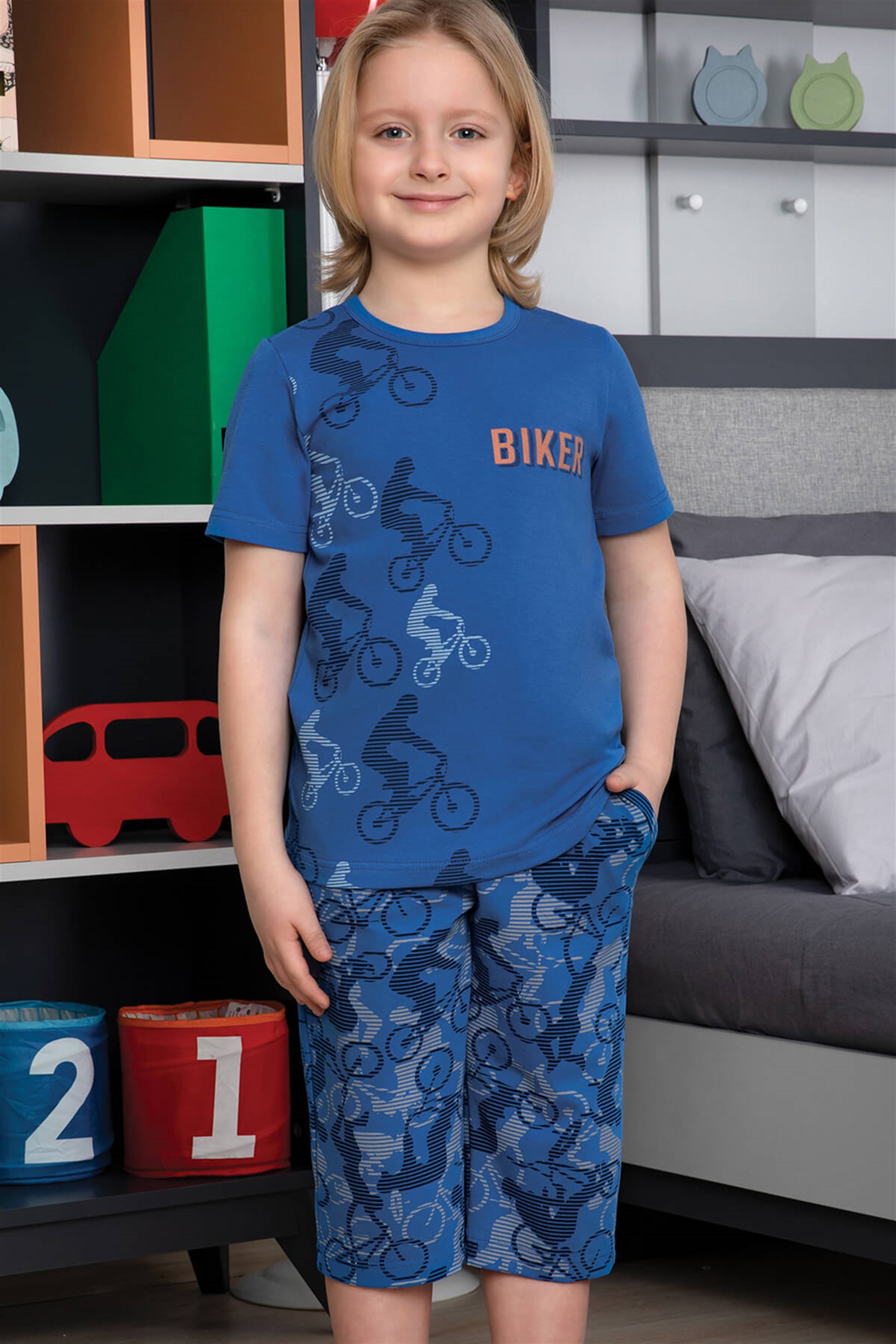 9765 Baykar Erkek Çocuk Kapri Takımı